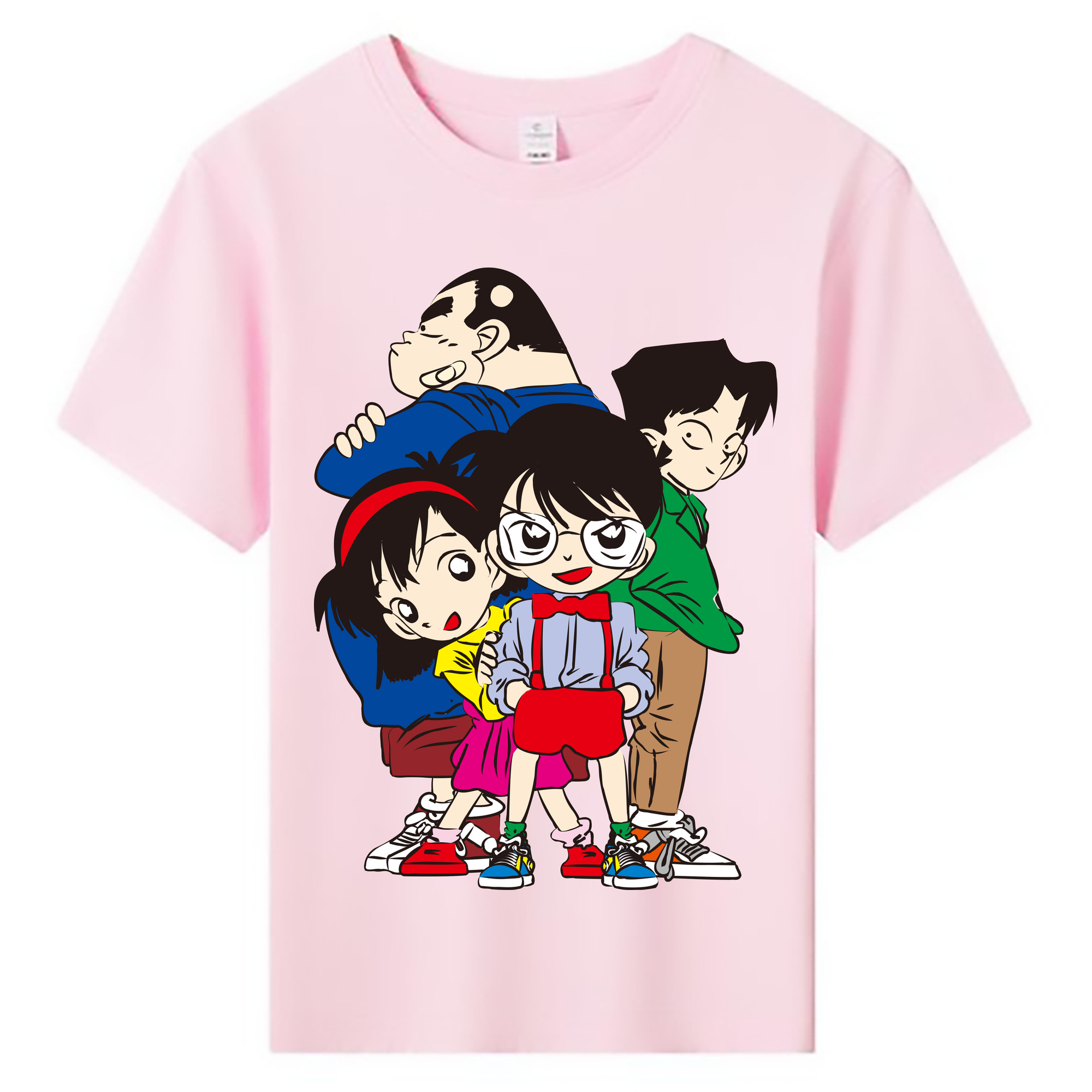 （画像用） 名探偵コナン Detective Conan 綿100％キッズTシャツ（フロントプリント）
