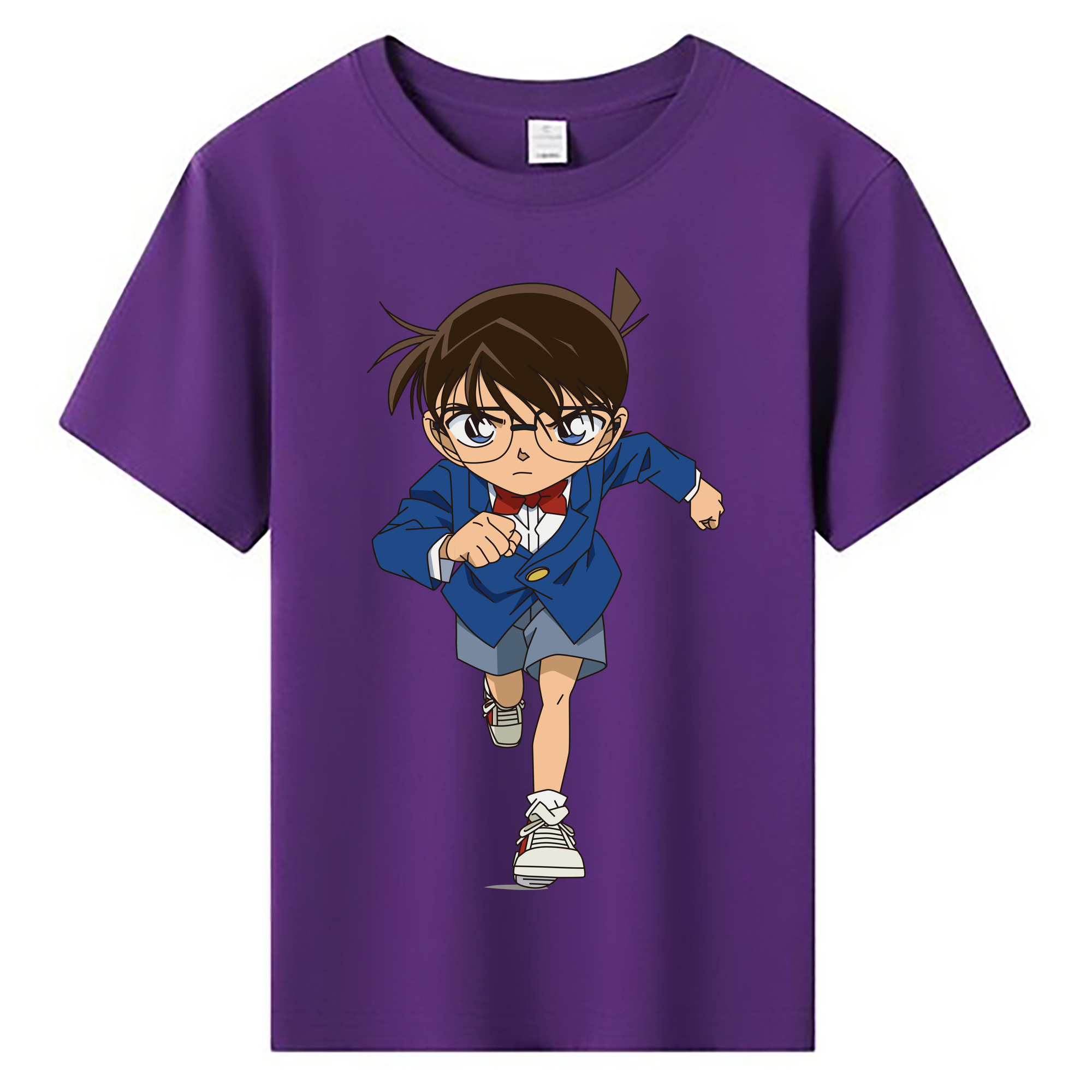（画像用） 名探偵コナン 江戸川 コナン Detective Conan Conan Edogawa 綿100％キッズTシャツ（フロントプリント）