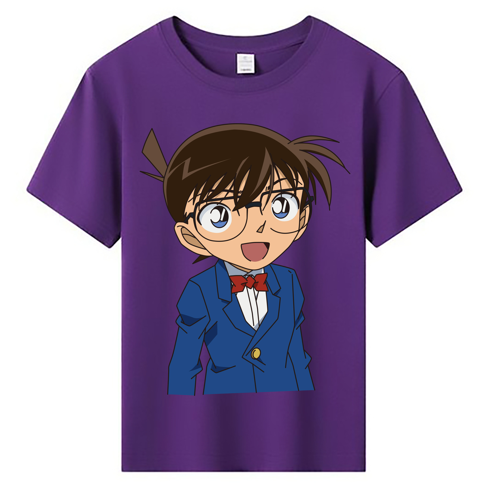 （画像用） 名探偵コナン 江戸川 コナン Detective Conan Conan Edogawa 綿100％キッズTシャツ（フロントプリント）