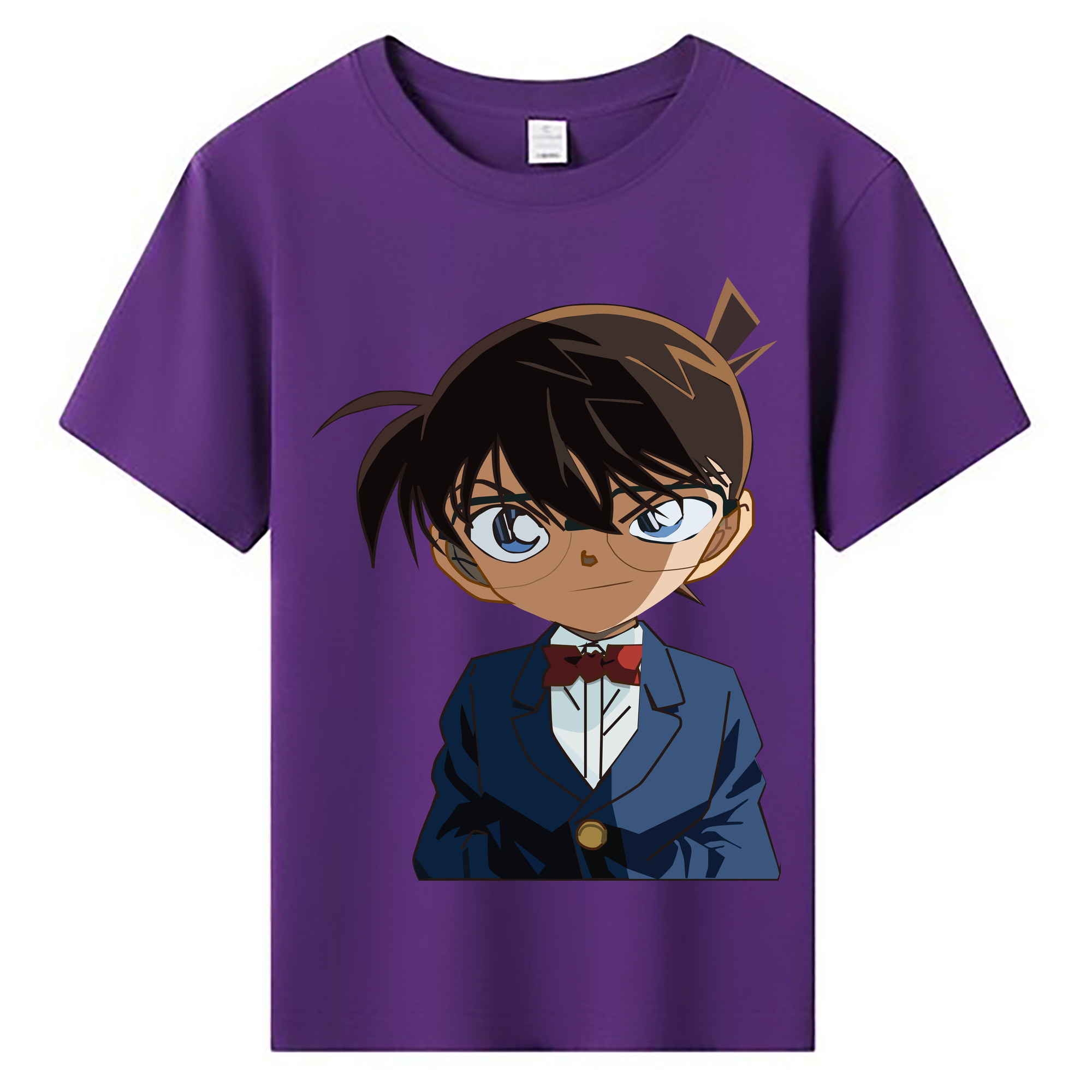 （画像用） 名探偵コナン 江戸川 コナン Detective Conan Conan Edogawa 綿100％キッズTシャツ（フロントプリント）
