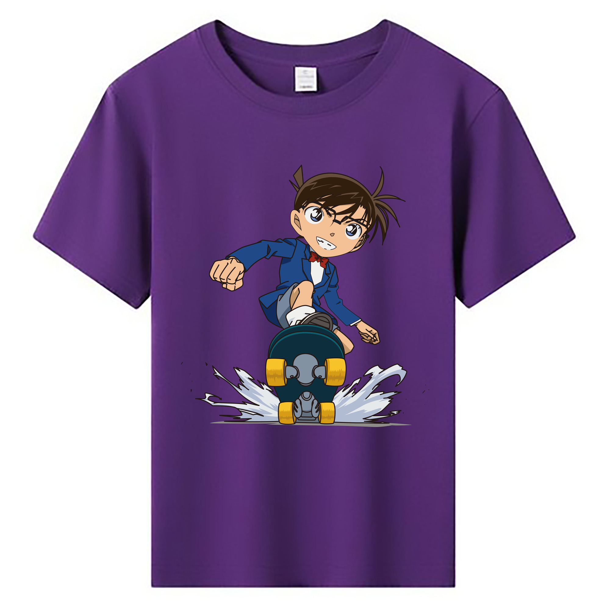 （画像用） 名探偵コナン 江戸川 コナン Detective Conan Conan Edogawa 綿100％キッズTシャツ（フロントプリント）