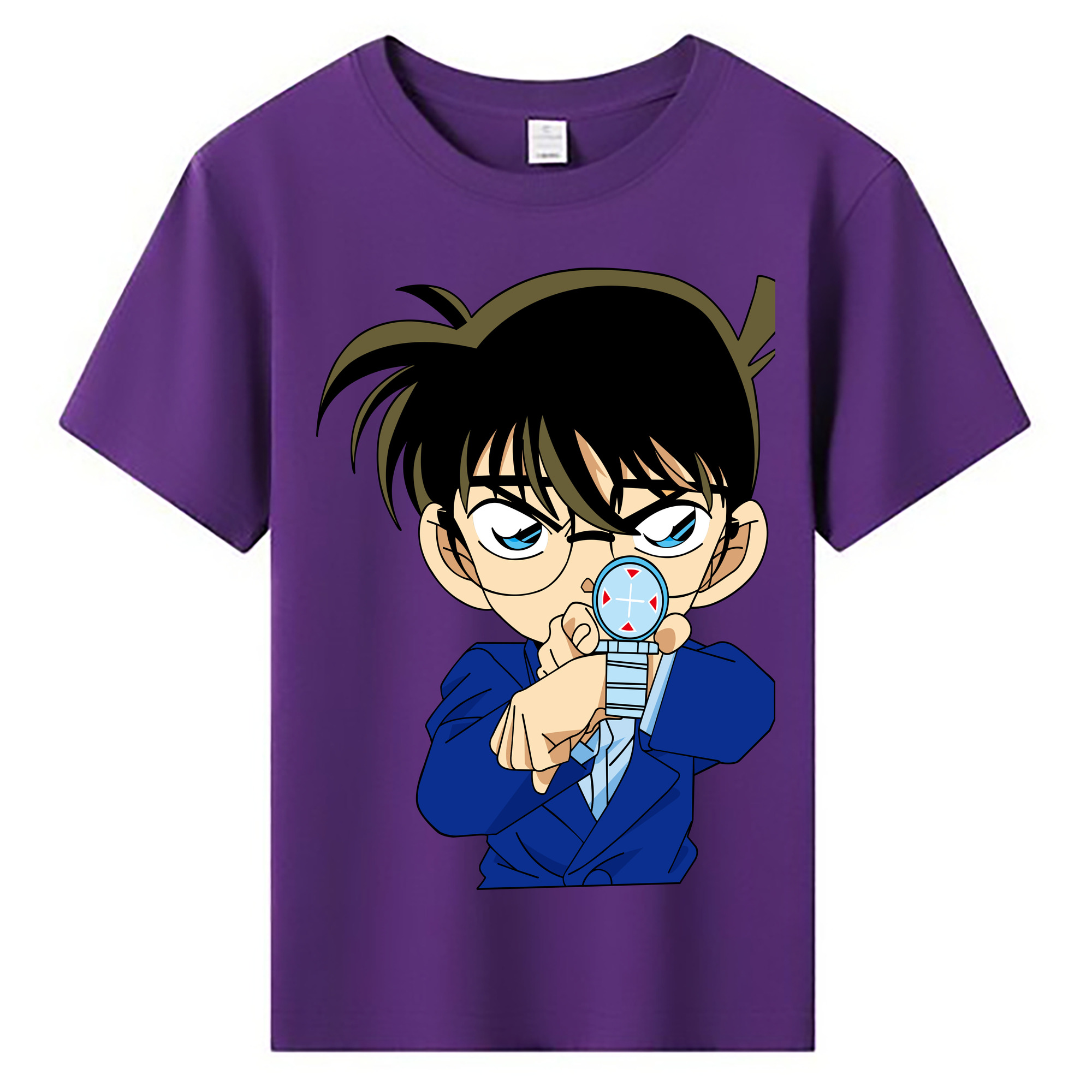 （画像用） 名探偵コナン 江戸川 コナン Detective Conan Conan Edogawa 綿100％キッズTシャツ（フロントプリント）