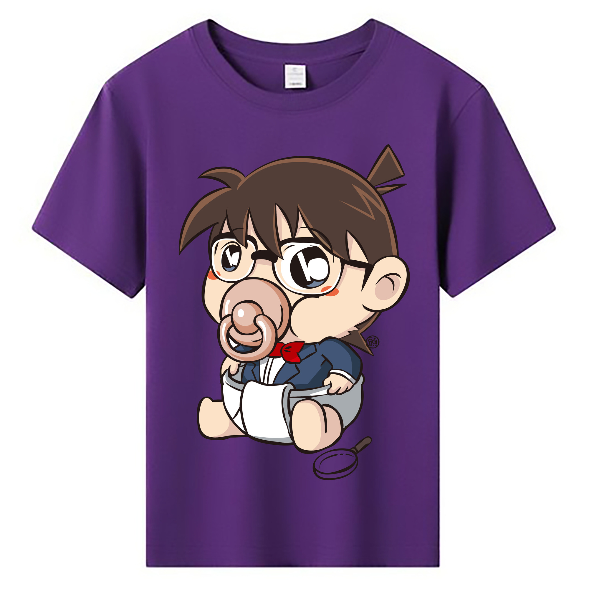 （画像用） 名探偵コナン 江戸川 コナン Detective Conan Conan Edogawa 綿100％キッズTシャツ（フロントプリント）