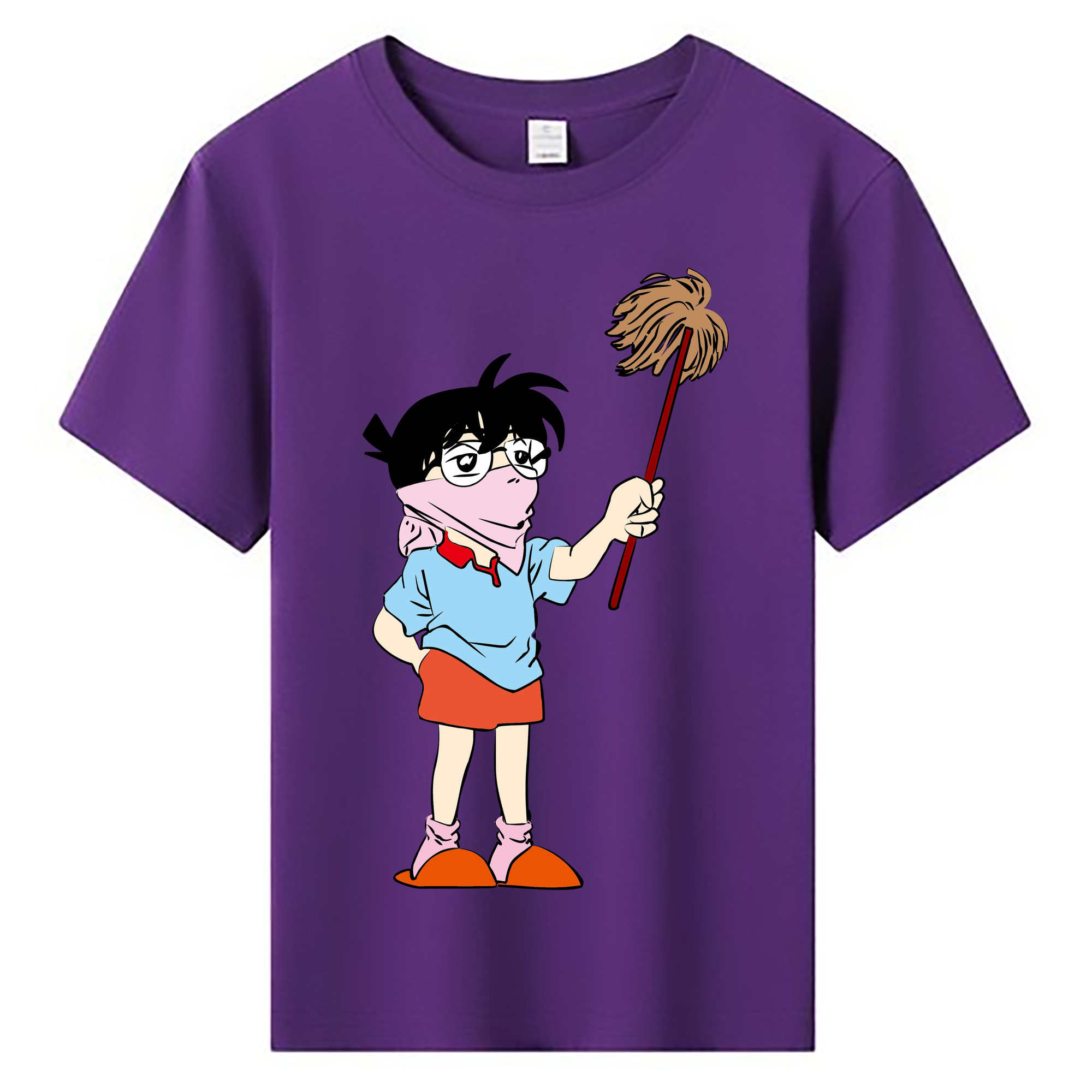 （画像用） 名探偵コナン 江戸川 コナン Detective Conan Conan Edogawa 綿100％キッズTシャツ（フロントプリント）