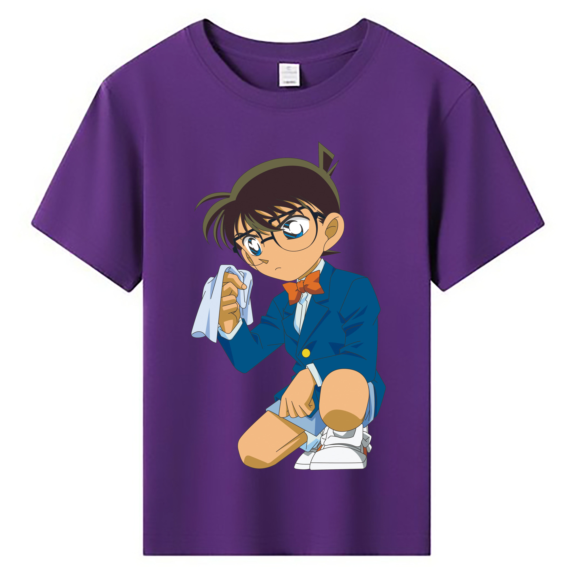 （画像用） 名探偵コナン 江戸川 コナン Detective Conan Conan Edogawa 綿100％キッズTシャツ（フロントプリント）