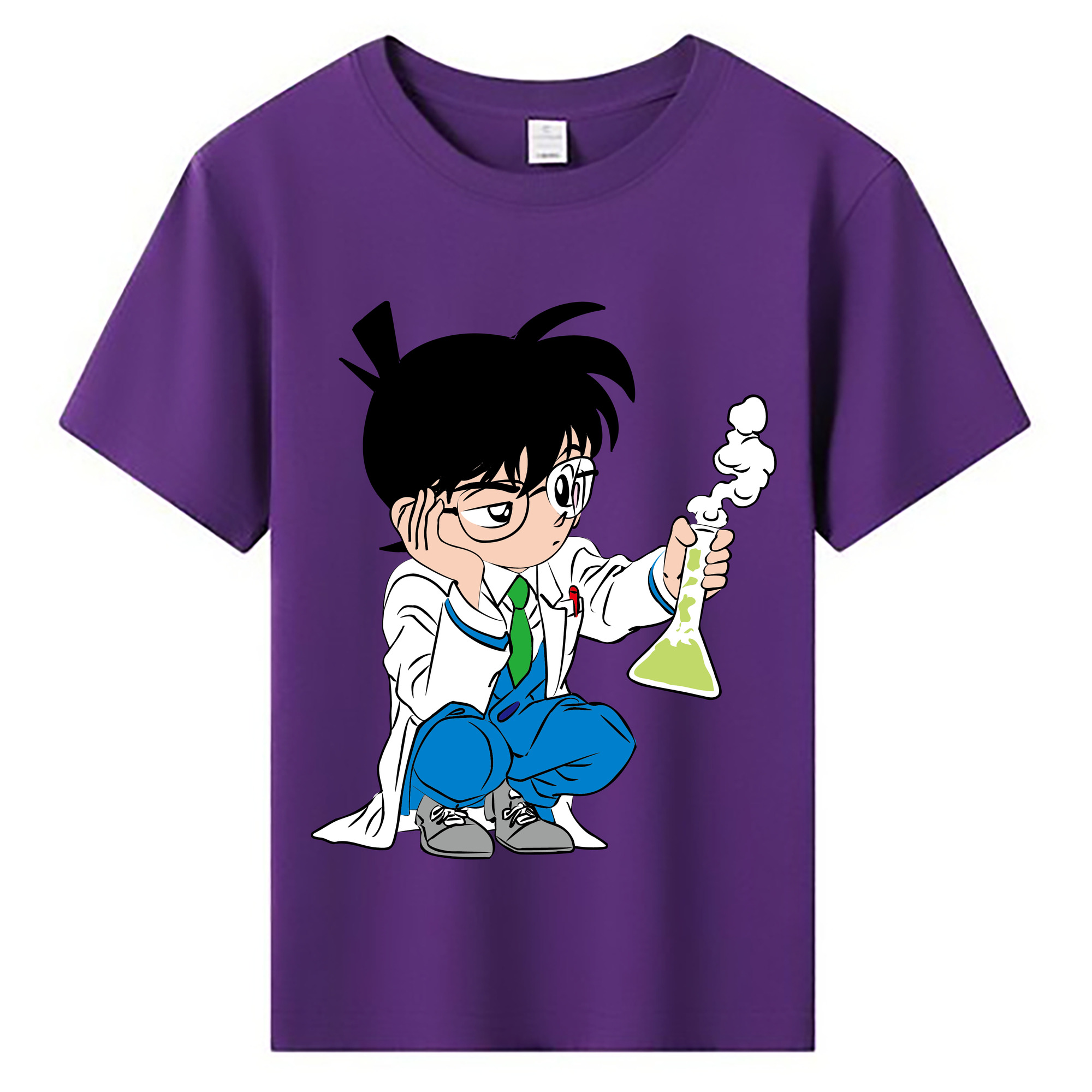 （画像用） 名探偵コナン 江戸川 コナン Detective Conan Conan Edogawa 綿100％キッズTシャツ（フロントプリント）