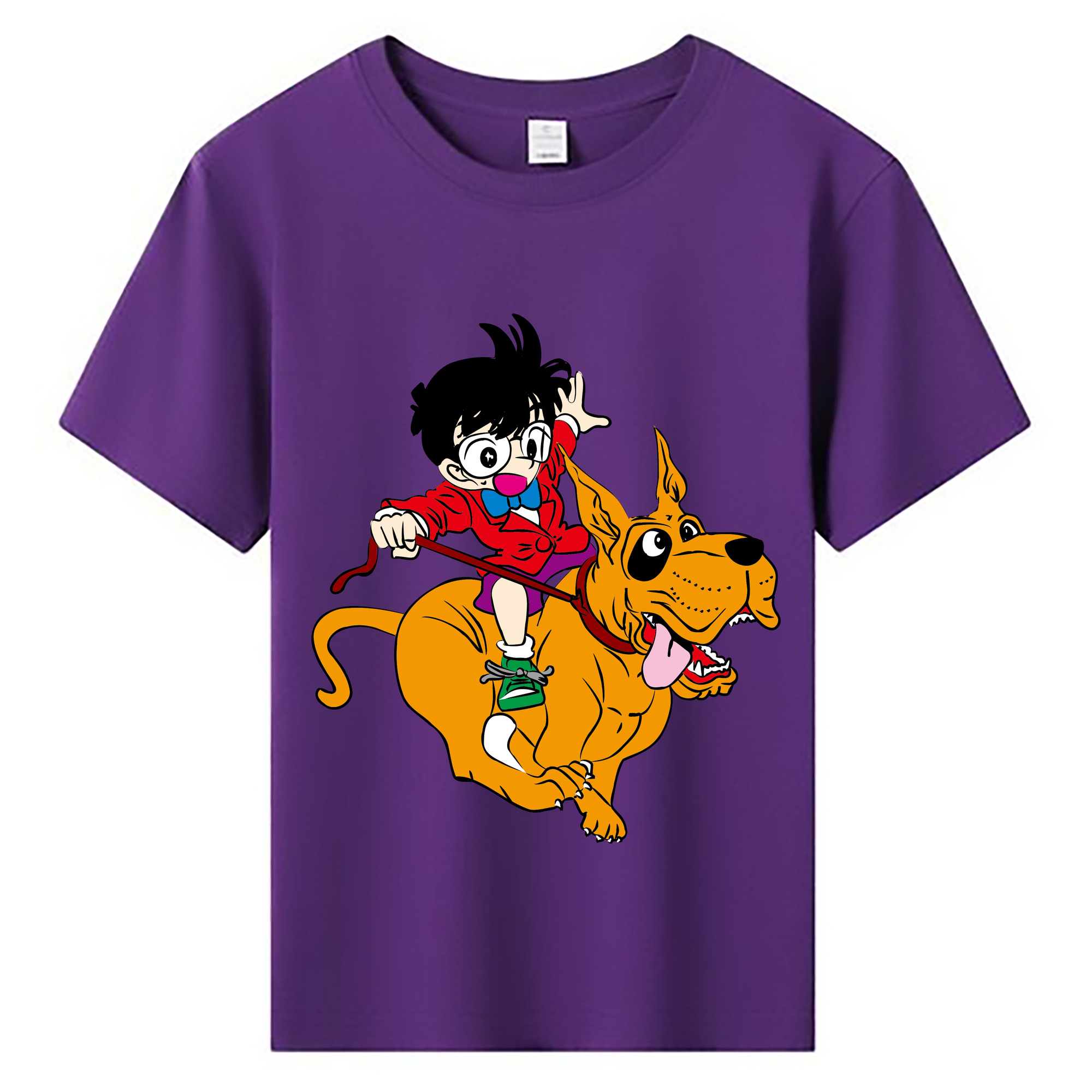 （画像用） 名探偵コナン 江戸川 コナン Detective Conan Conan Edogawa 綿100％キッズTシャツ（フロントプリント）