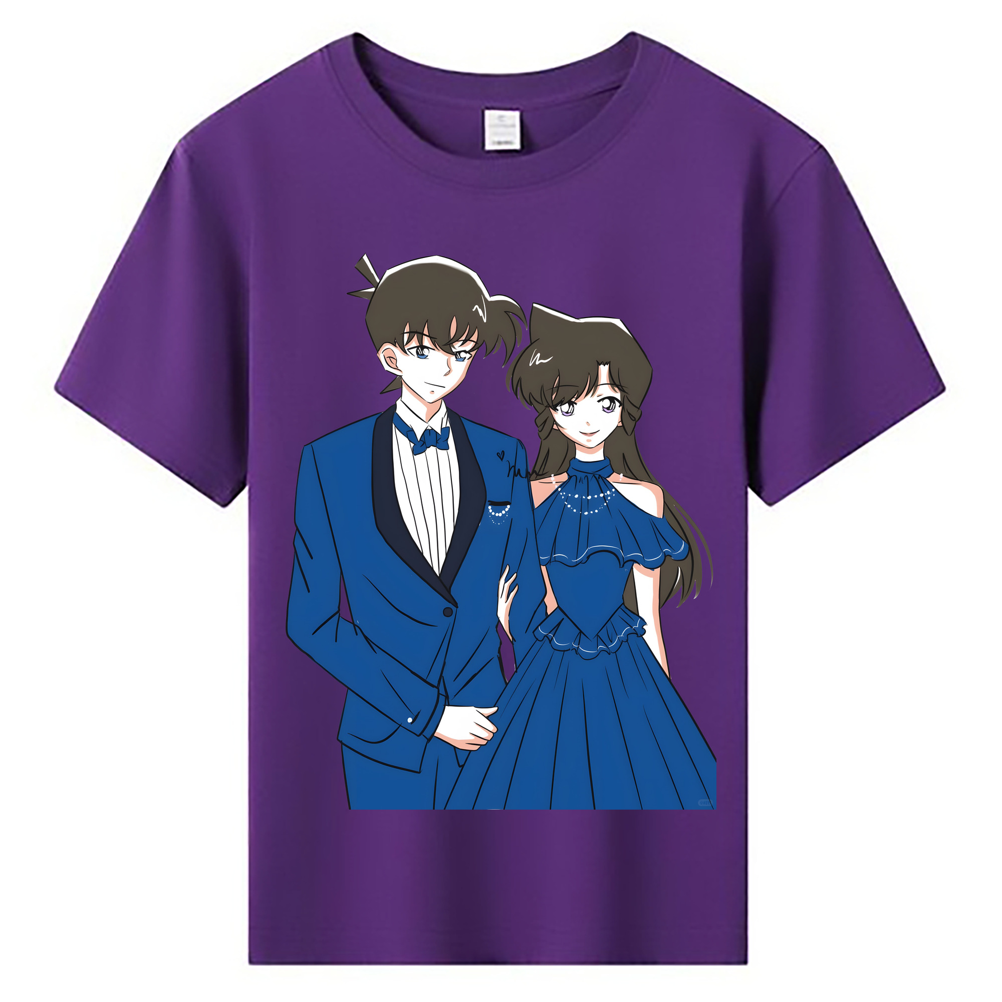 （画像用） 名探偵コナン 江戸川 コナン Detective Conan Conan Edogawa 綿100％キッズTシャツ（フロントプリント）