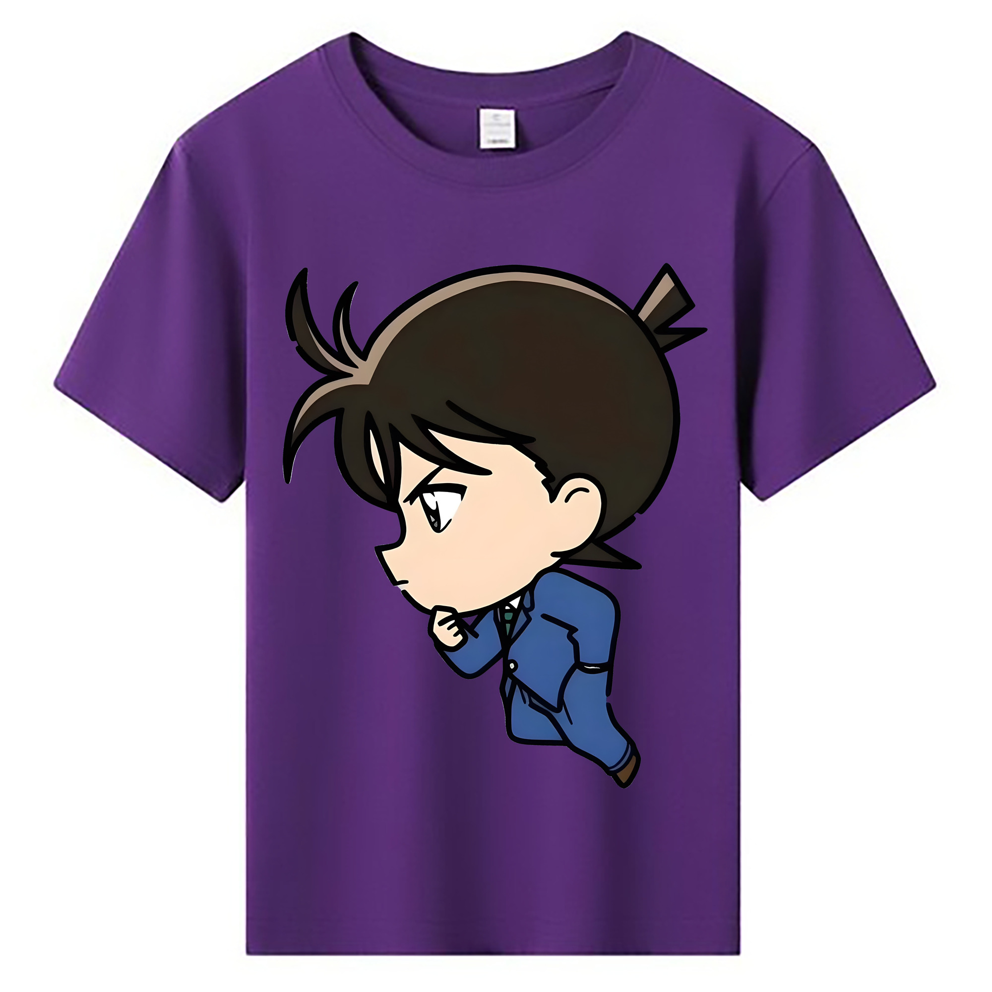 （画像用） 名探偵コナン 江戸川 コナン Detective Conan Conan Edogawa 綿100％キッズTシャツ（フロントプリント）