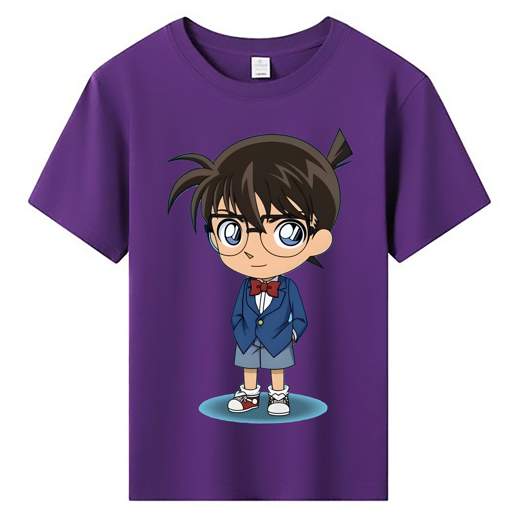 （画像用） 名探偵コナン 江戸川 コナン Detective Conan Conan Edogawa 綿100％キッズTシャツ（フロントプリント）