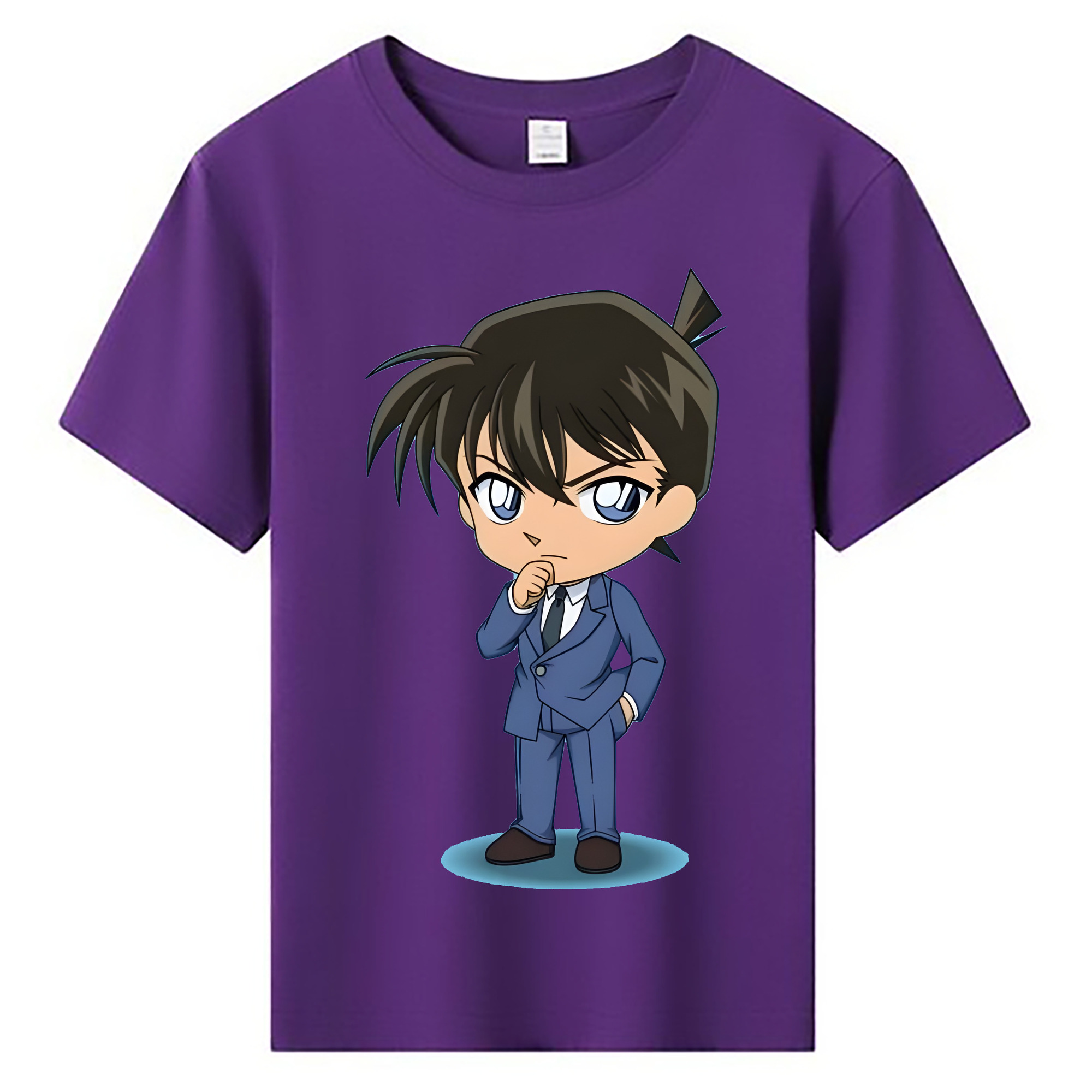 （画像用） 名探偵コナン 江戸川 コナン Detective Conan Conan Edogawa 綿100％キッズTシャツ（フロントプリント）