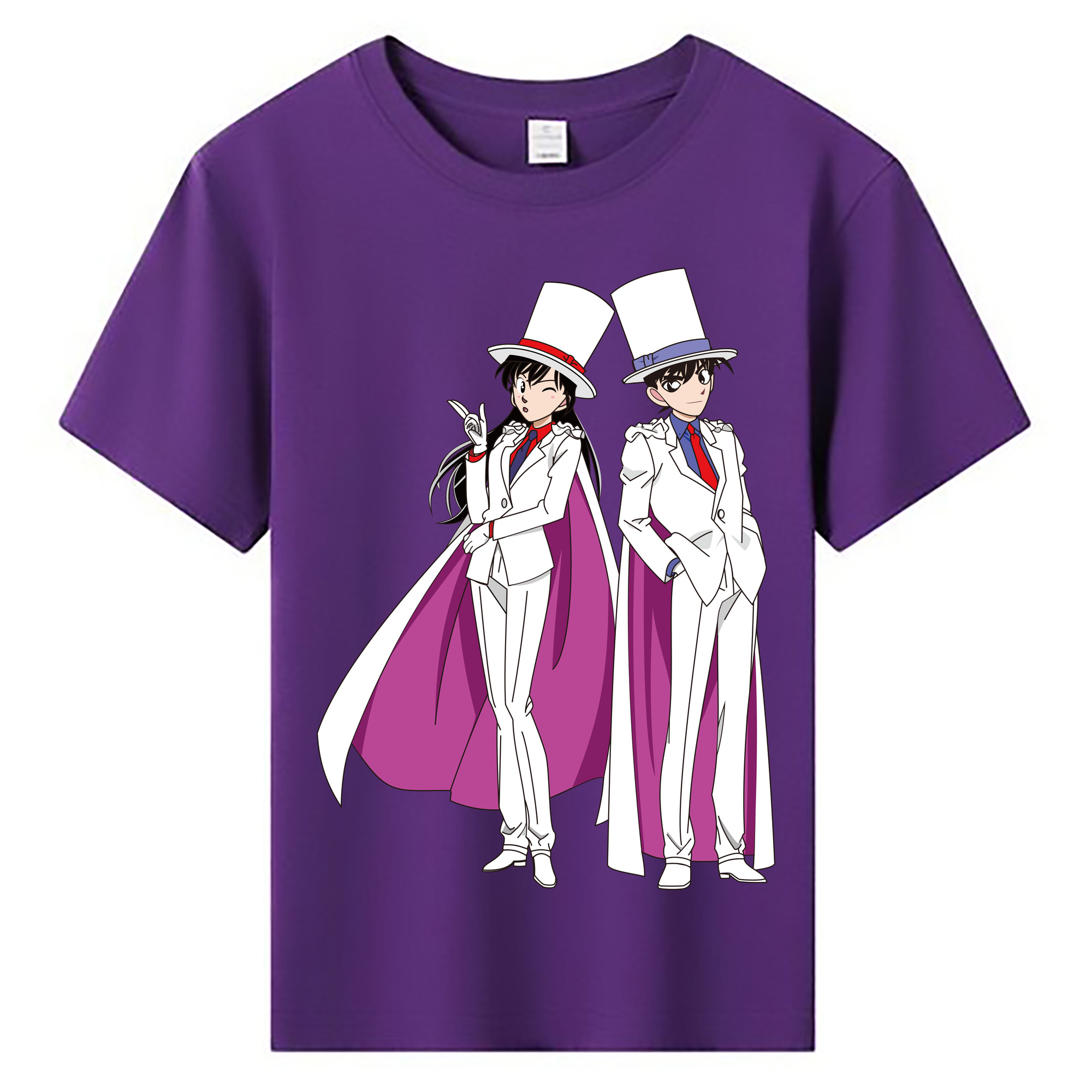 （画像用） 名探偵コナン くろば かいと Detective Conan Kuroba Kaito 綿100％キッズTシャツ（フロントプリント）