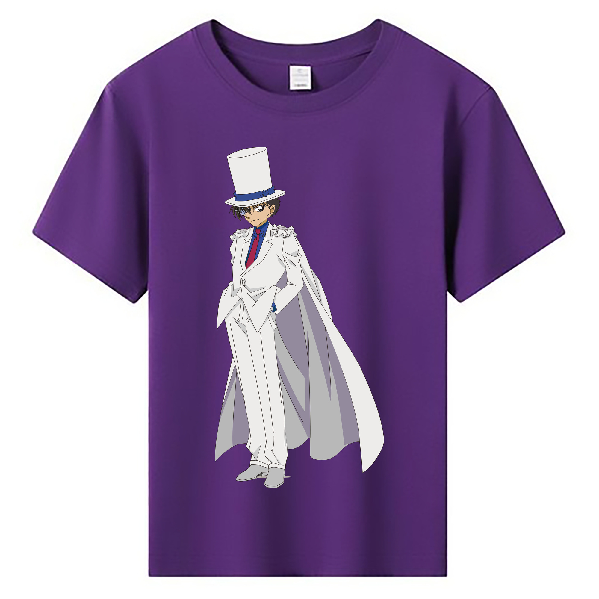 （画像用） 名探偵コナン くろば かいと Detective Conan Kuroba Kaito 綿100％キッズTシャツ（フロントプリント）