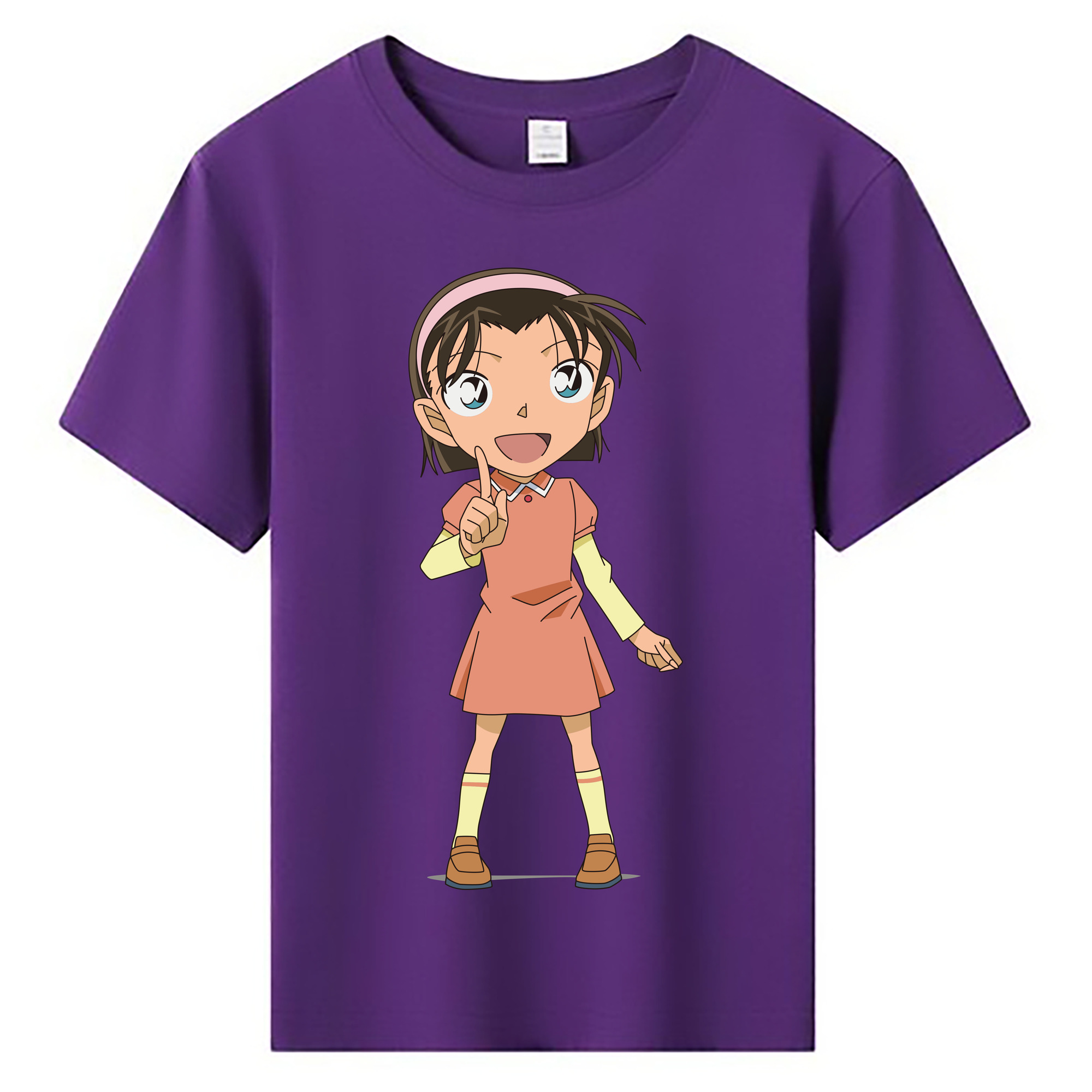 （画像用） 名探偵コナン 吉田 歩美 よしだ あゆみ Detective Conan my Yeager 綿100％キッズTシャツ（フロントプリント）