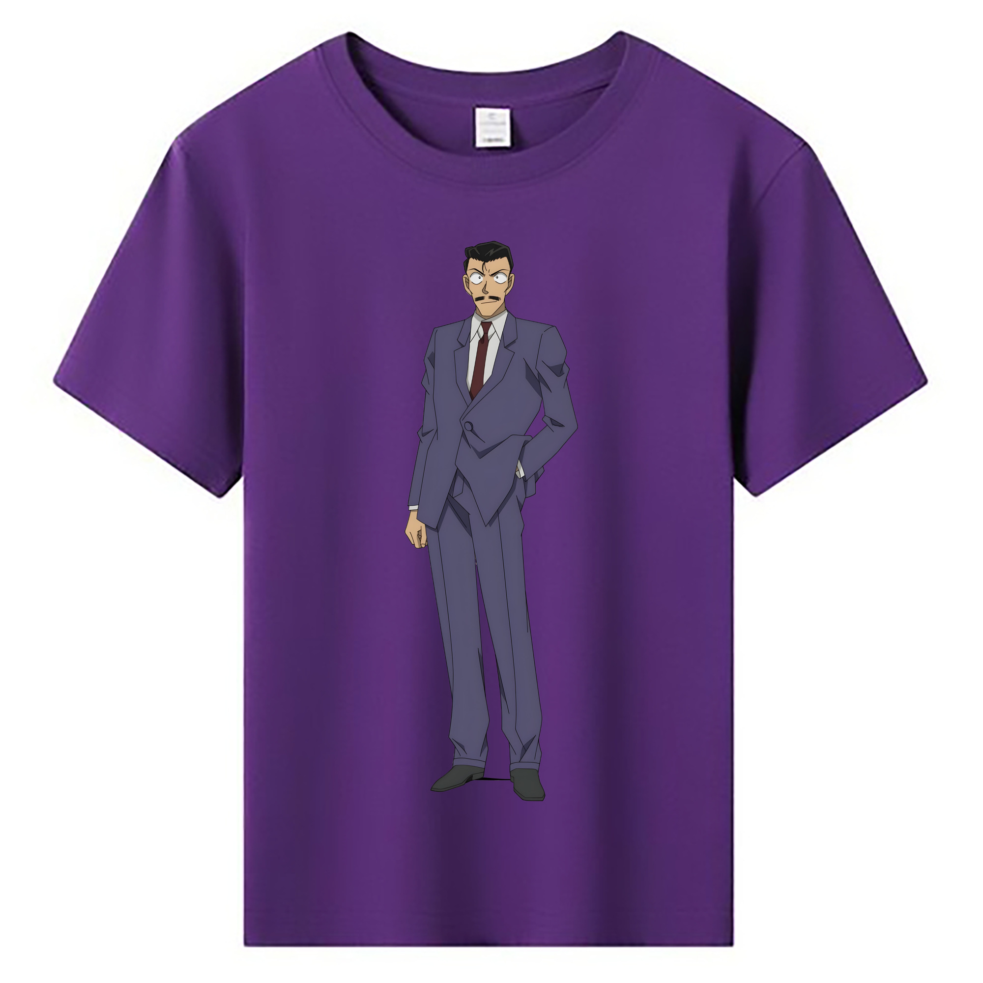 （画像用） 名探偵コナン 毛利 小五郎 もうり こごろう Detective Conan 綿100％キッズTシャツ（フロントプリント）