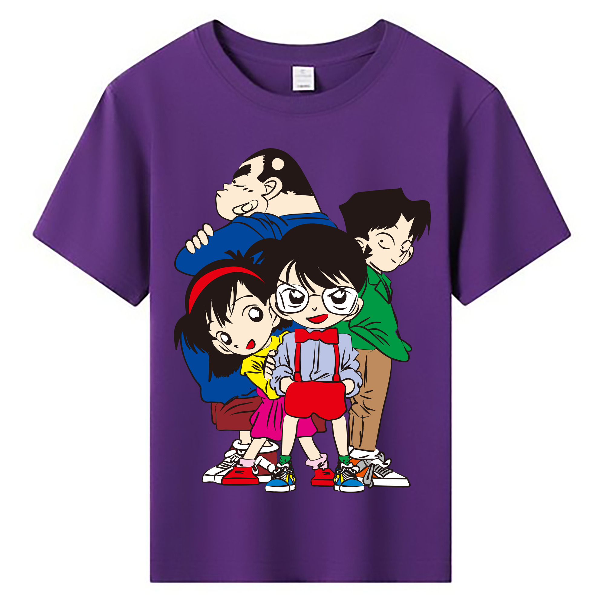 （画像用） 名探偵コナン Detective Conan 綿100％キッズTシャツ（フロントプリント）