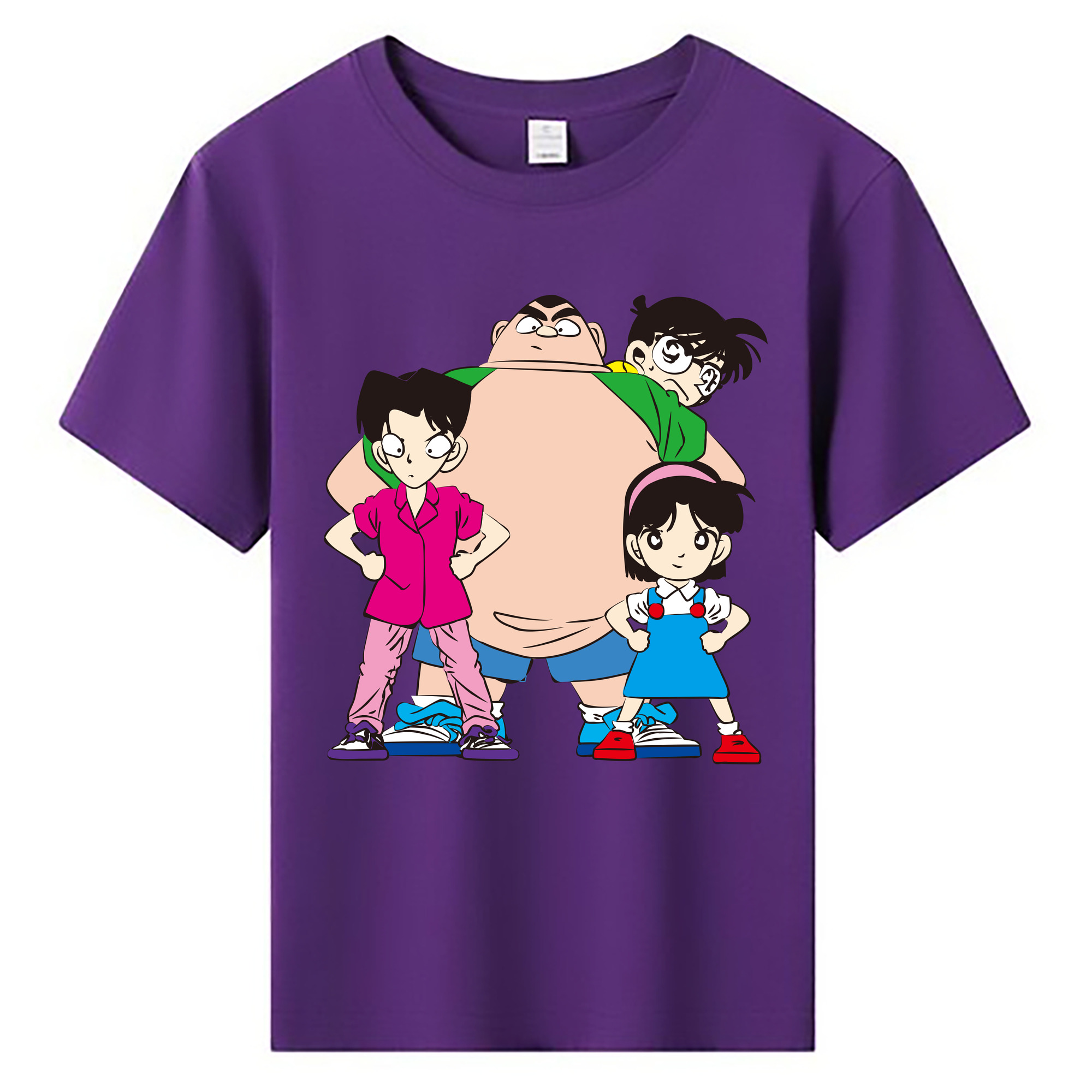 （画像用） 名探偵コナン Detective Conan 綿100％キッズTシャツ（フロントプリント）