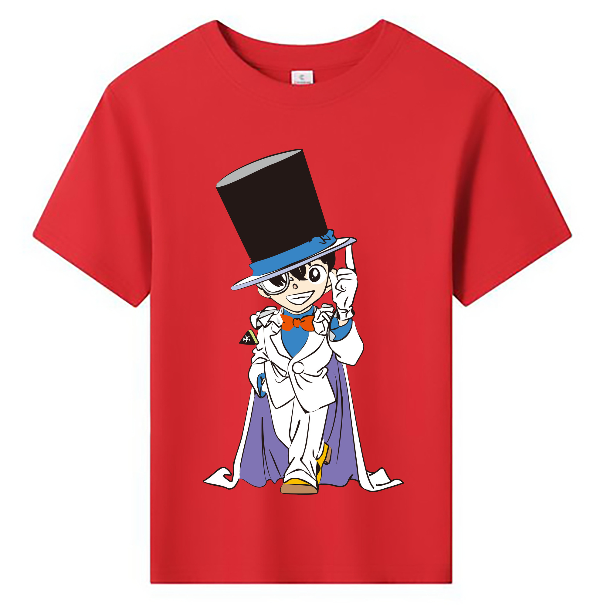 （画像用） 名探偵コナン 江戸川 コナン Detective Conan Conan Edogawa 綿100％キッズTシャツ（フロントプリント）
