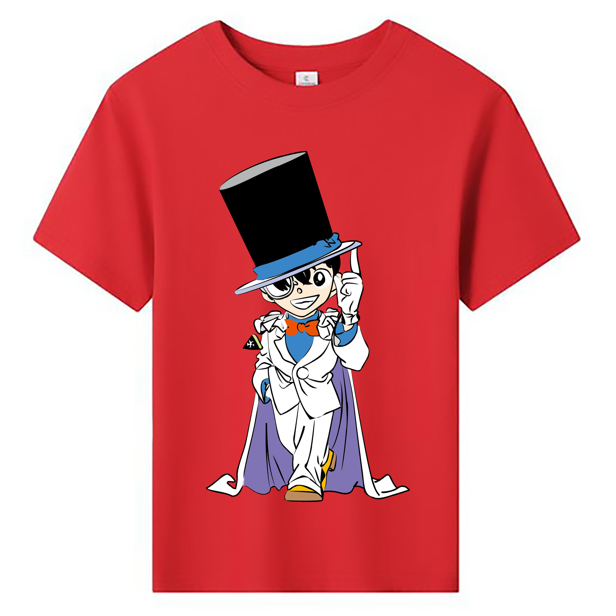 （画像用） 名探偵コナン 江戸川 コナン Detective Conan Conan Edogawa 綿100％キッズTシャツ（フロントプリント）