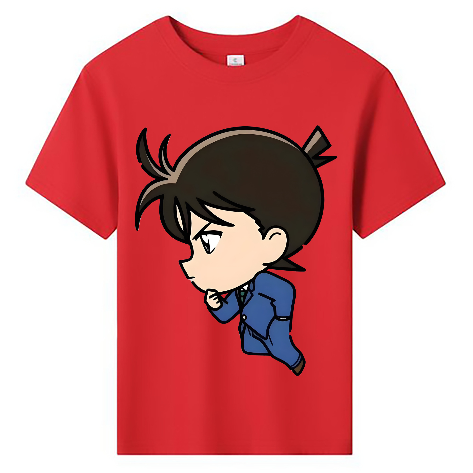 （画像用） 名探偵コナン 江戸川 コナン Detective Conan Conan Edogawa 綿100％キッズTシャツ（フロントプリント）