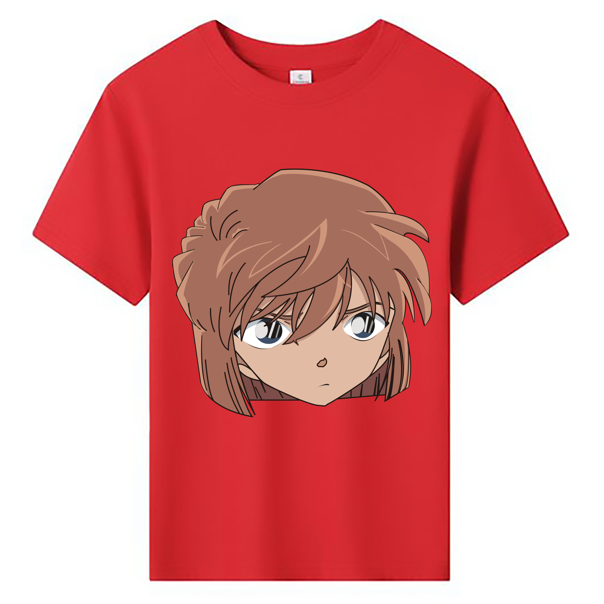 （画像用） 名探偵コナン 灰原 哀 はいばら あい Detective Conan Anita Hailey、Vi Graythorn Haibara Ai 綿100％キッズTシャツ（フロントプリント）