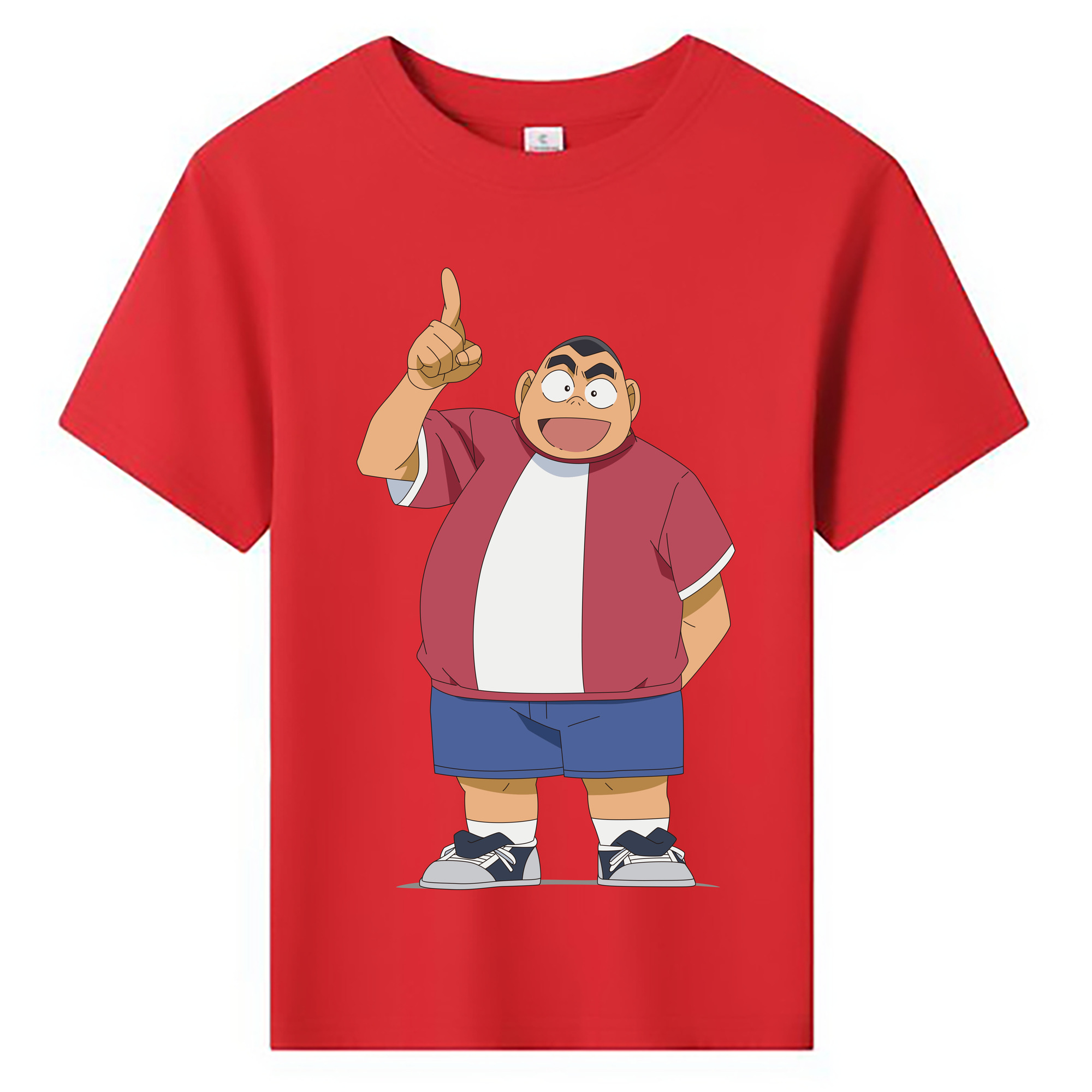 （画像用） 名探偵コナン 小嶋 元太 こじま げんた Detective Conan Kojima Genta 綿100％キッズTシャツ（フロントプリント）