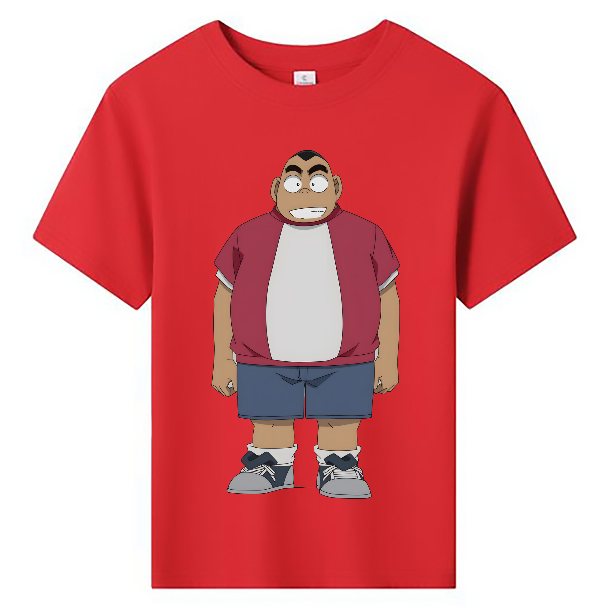 （画像用） 名探偵コナン 小嶋 元太 こじま げんた Detective Conan Kojima Genta 綿100％キッズTシャツ（フロントプリント）