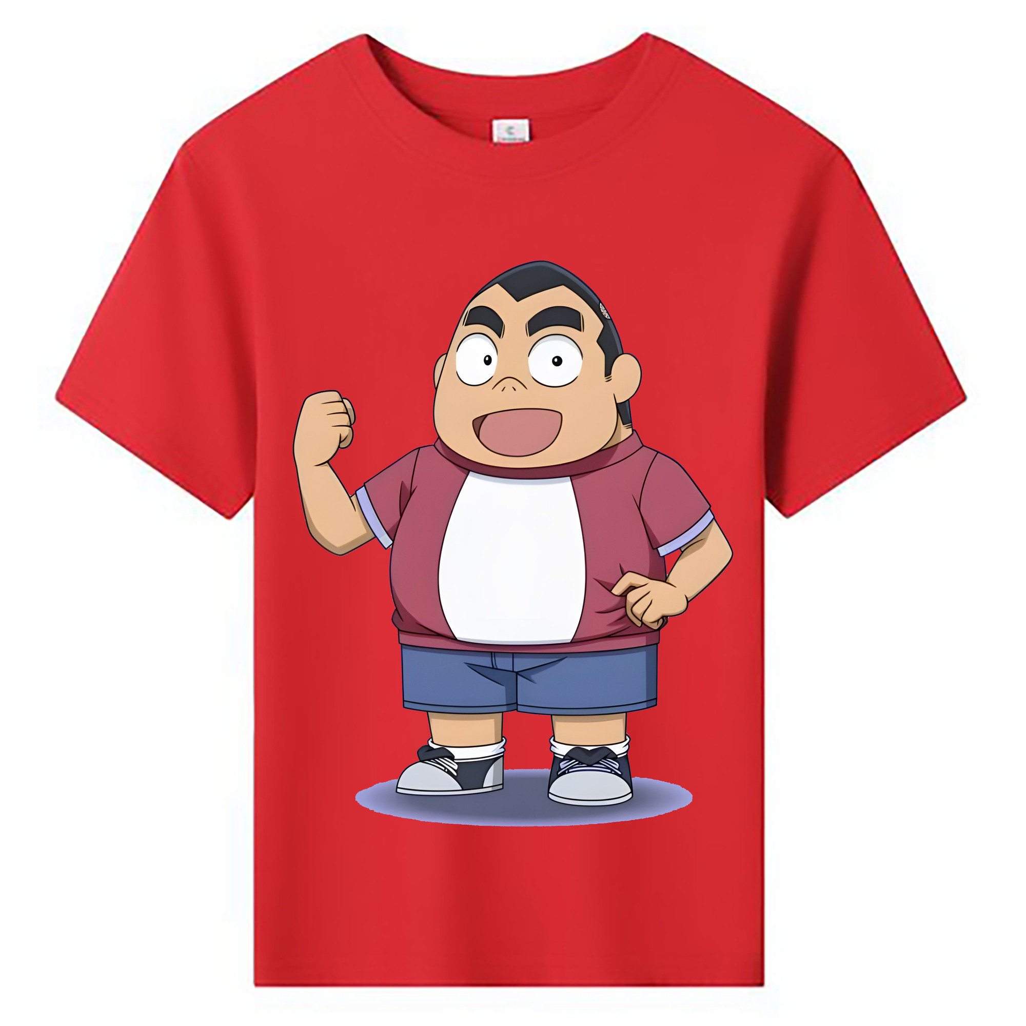 （画像用） 名探偵コナン 小嶋 元太 こじま げんた Detective Conan Kojima Genta 綿100％キッズTシャツ（フロントプリント）