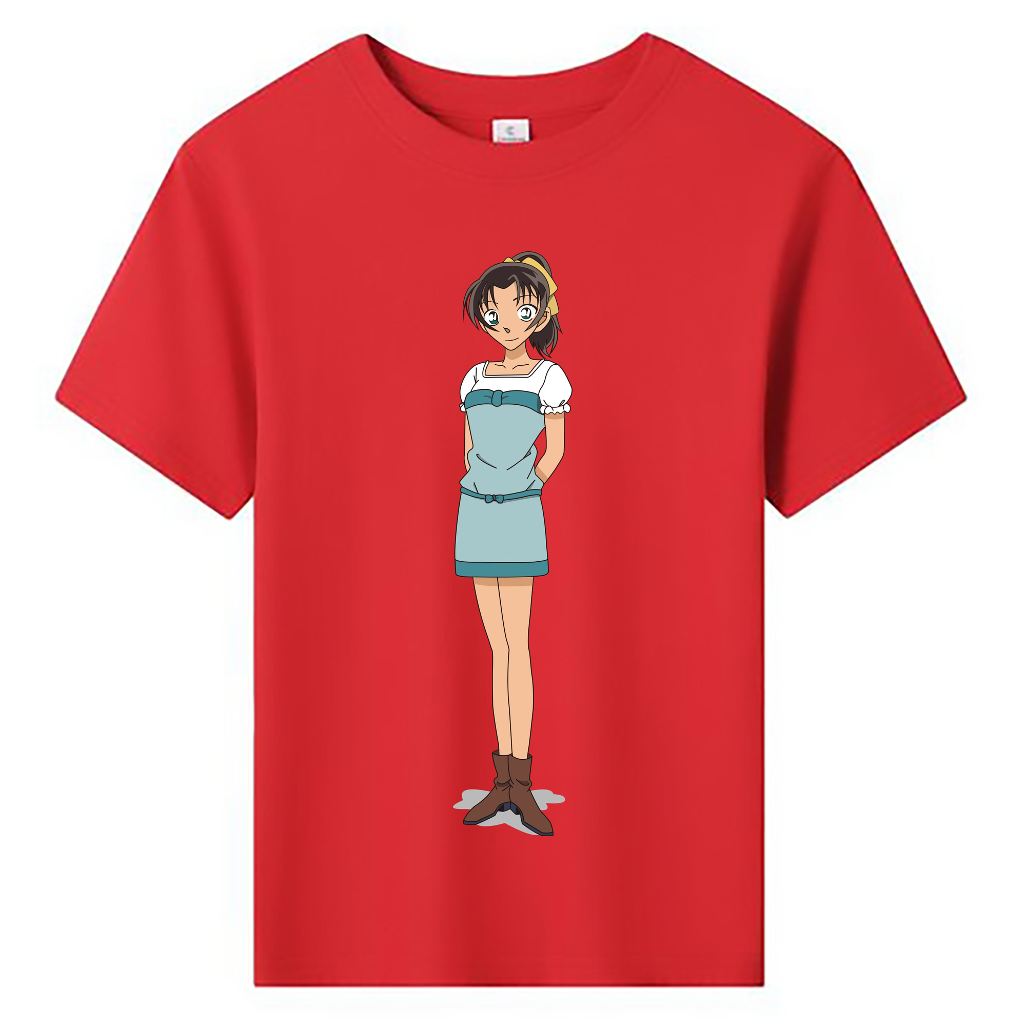 （画像用） 名探偵コナン Detective Conan 綿100％キッズTシャツ（フロントプリント）