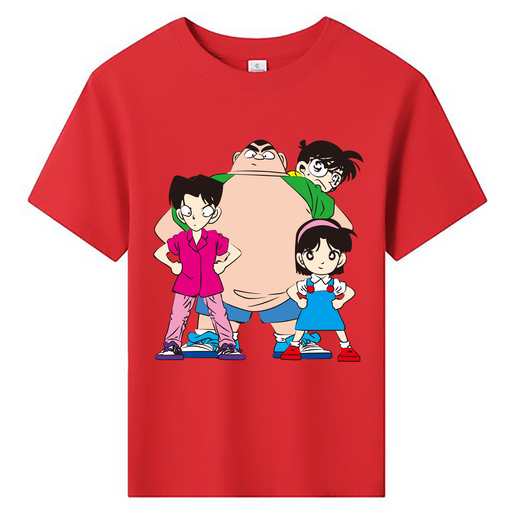 （画像用） 名探偵コナン Detective Conan 綿100％キッズTシャツ（フロントプリント）