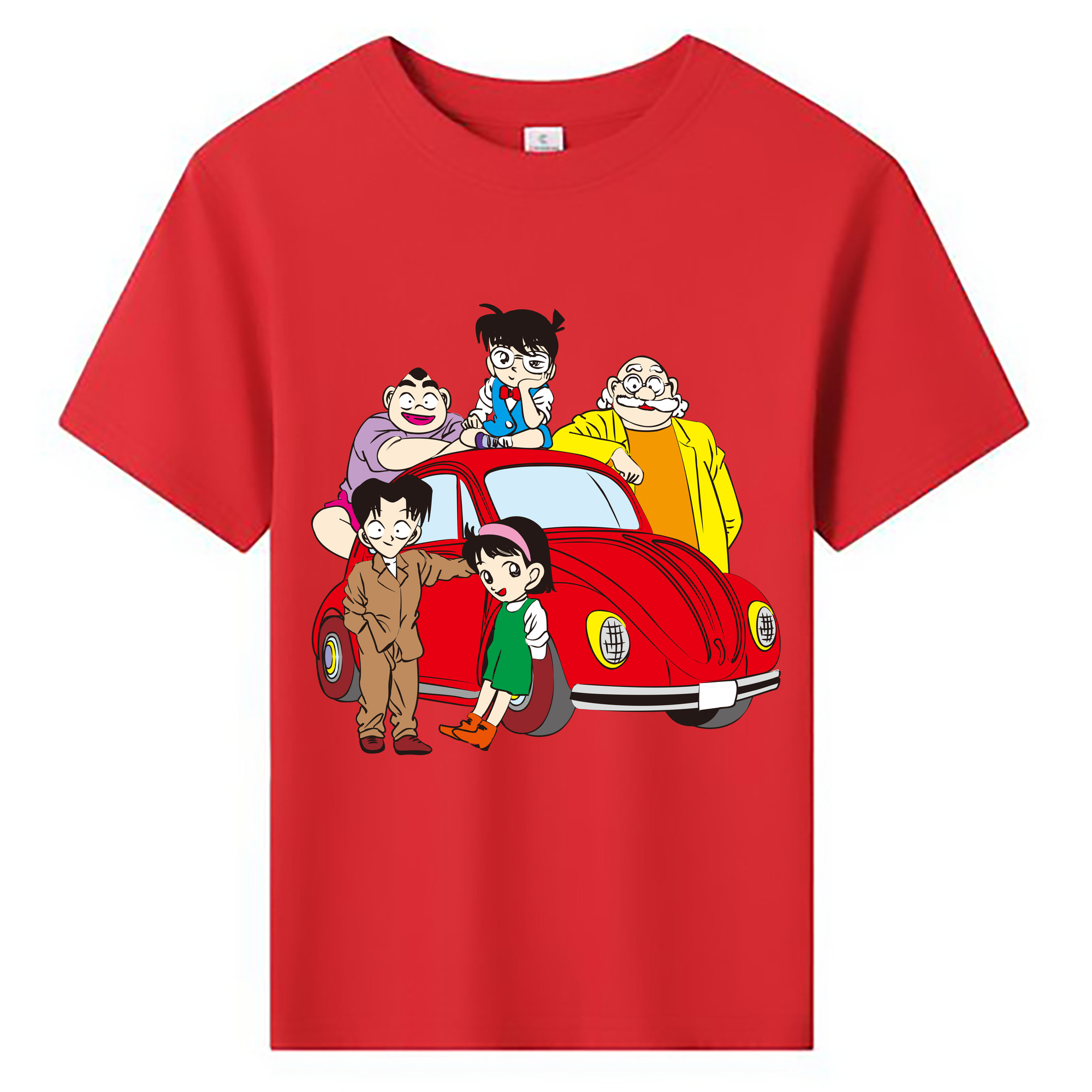 （画像用） 名探偵コナン Detective Conan 綿100％キッズTシャツ（フロントプリント）