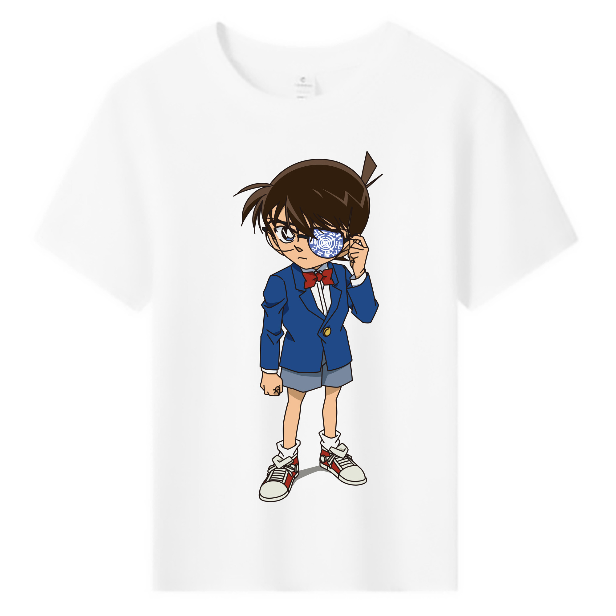 （画像用） 名探偵コナン 江戸川 コナン Detective Conan Conan Edogawa 綿100％キッズTシャツ（フロントプリント）