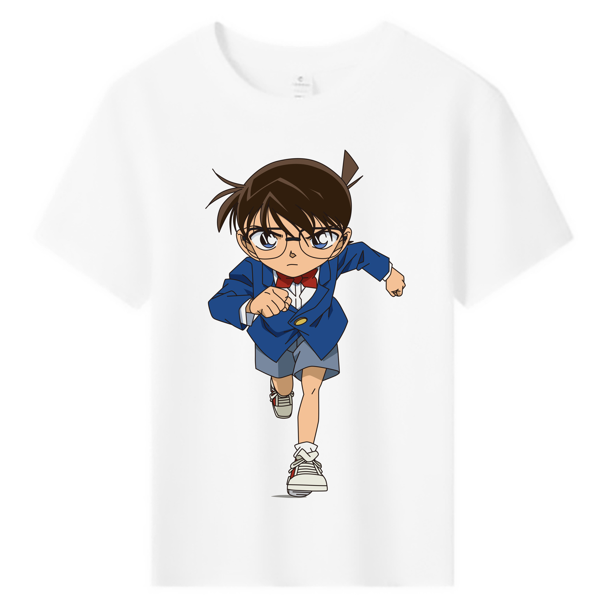 （画像用） 名探偵コナン 江戸川 コナン Detective Conan Conan Edogawa 綿100％キッズTシャツ（フロントプリント）