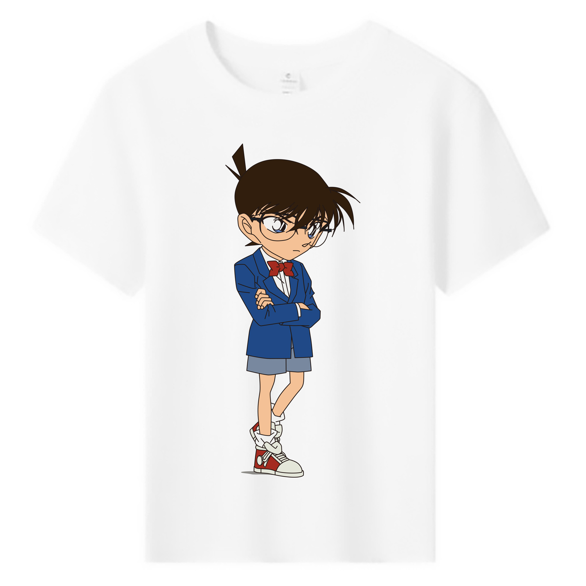 （画像用） 名探偵コナン 江戸川 コナン Detective Conan Conan Edogawa 綿100％キッズTシャツ（フロントプリント）