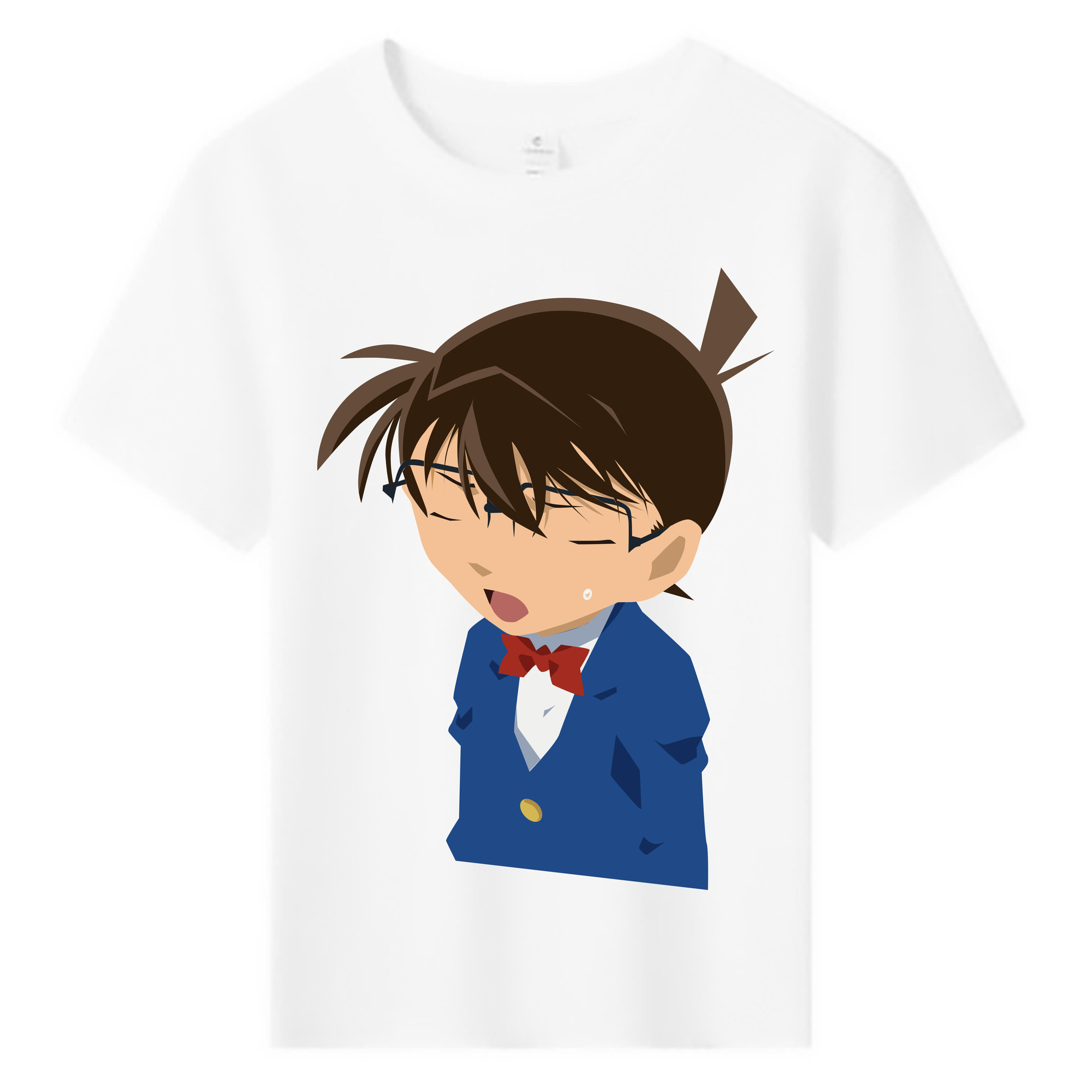 （画像用） 名探偵コナン 江戸川 コナン Detective Conan Conan Edogawa 綿100％キッズTシャツ（フロントプリント）