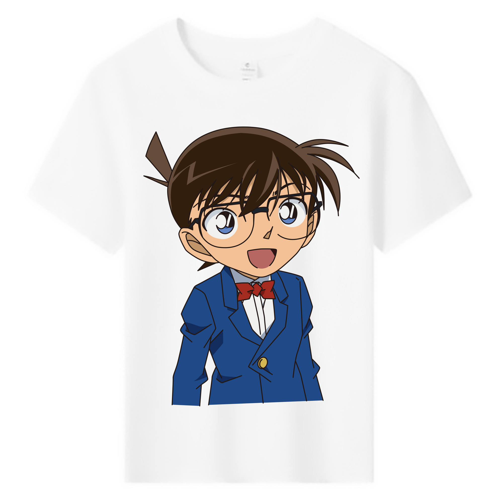（画像用） 名探偵コナン 江戸川 コナン Detective Conan Conan Edogawa 綿100％キッズTシャツ（フロントプリント）