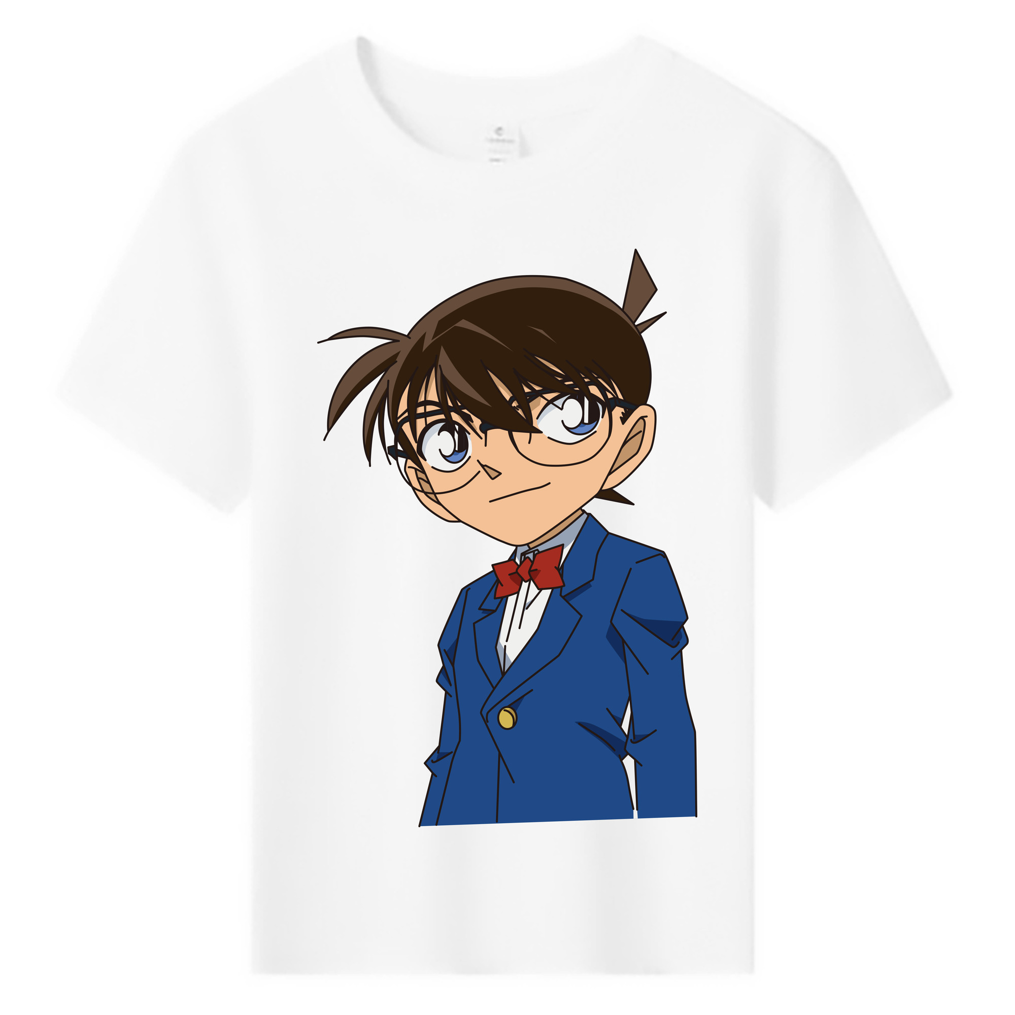 （画像用） 名探偵コナン 江戸川 コナン Detective Conan Conan Edogawa 綿100％キッズTシャツ（フロントプリント）