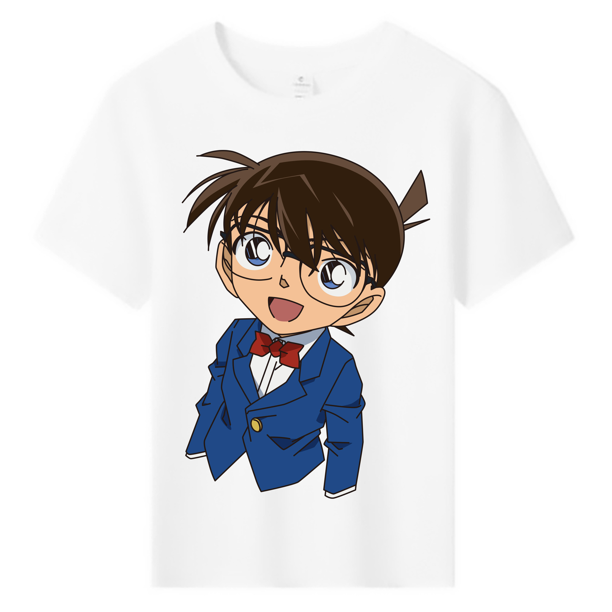 （画像用） 名探偵コナン 江戸川 コナン Detective Conan Conan Edogawa 綿100％キッズTシャツ（フロントプリント）