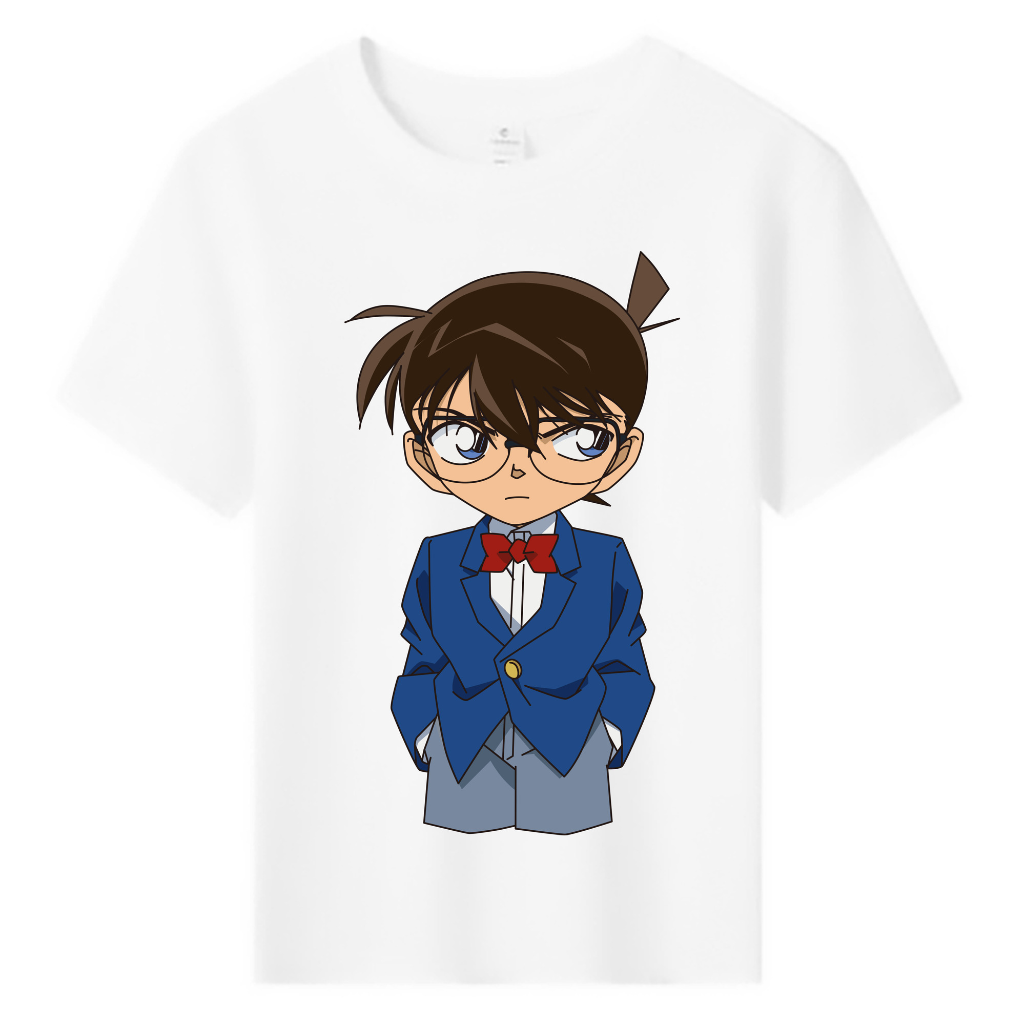 （画像用） 名探偵コナン 江戸川 コナン Detective Conan Conan Edogawa 綿100％キッズTシャツ（フロントプリント）
