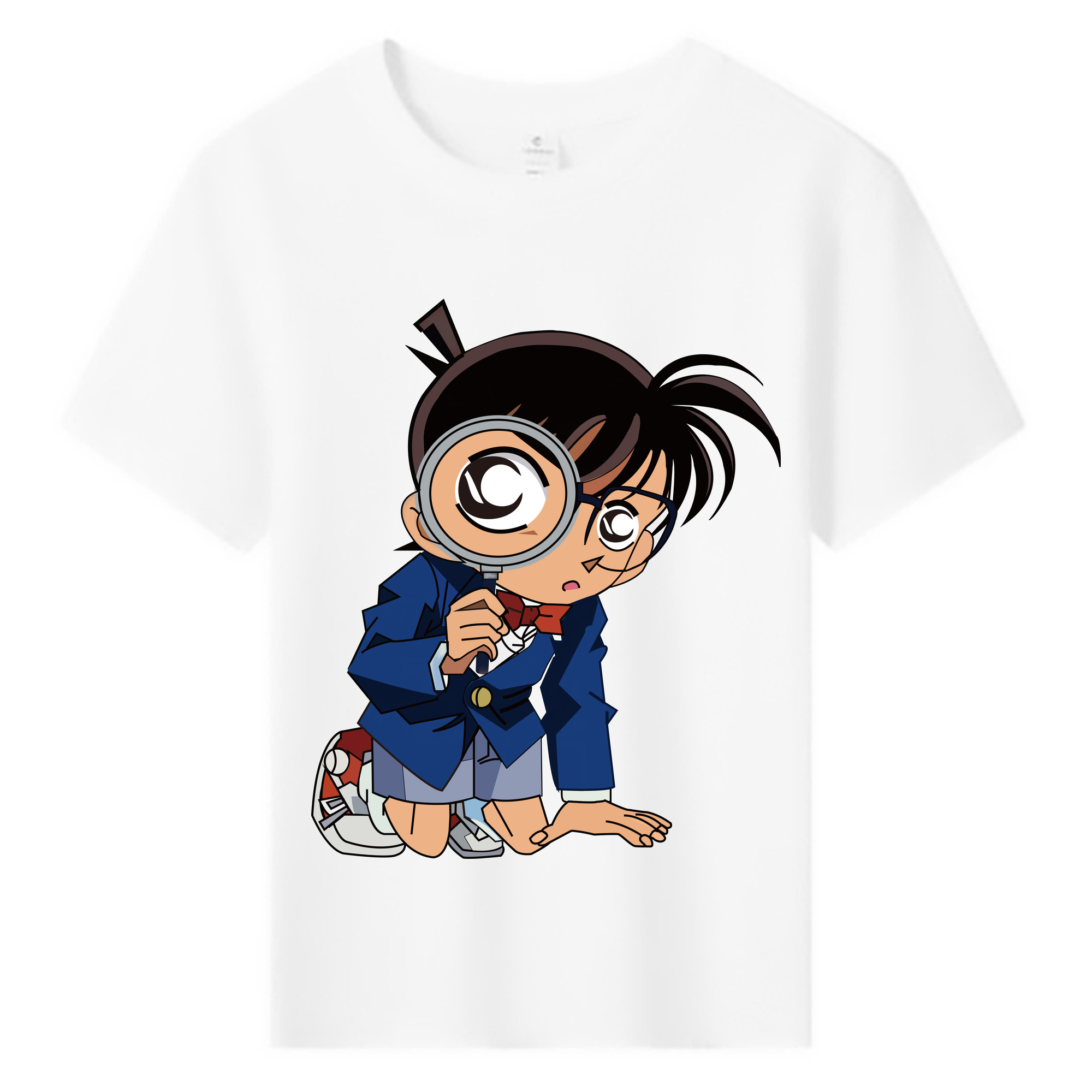（画像用） 名探偵コナン 江戸川 コナン Detective Conan Conan Edogawa 綿100％キッズTシャツ（フロントプリント）