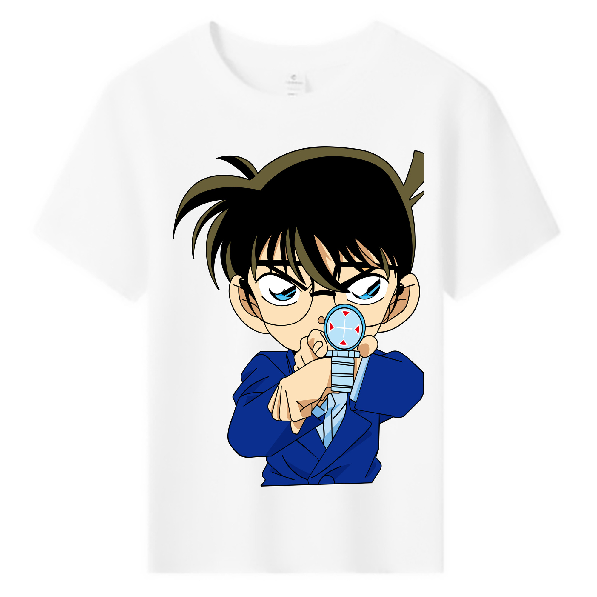 （画像用） 名探偵コナン 江戸川 コナン Detective Conan Conan Edogawa 綿100％キッズTシャツ（フロントプリント）