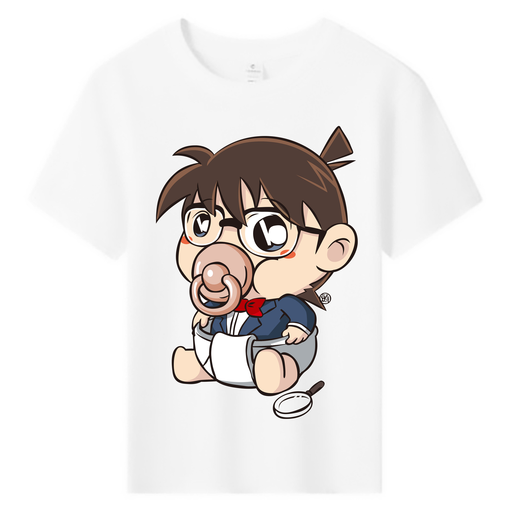 （画像用） 名探偵コナン 江戸川 コナン Detective Conan Conan Edogawa 綿100％キッズTシャツ（フロントプリント）