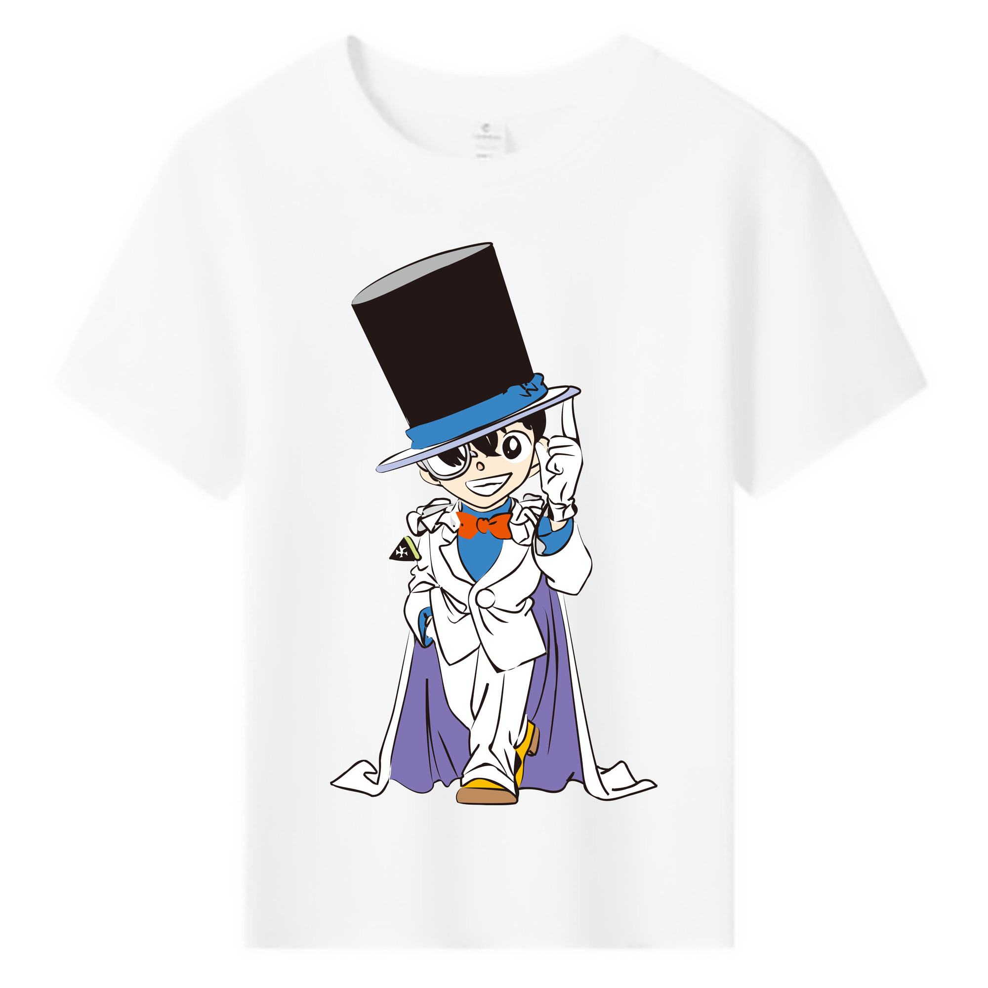 （画像用） 名探偵コナン 江戸川 コナン Detective Conan Conan Edogawa 綿100％キッズTシャツ（フロントプリント）