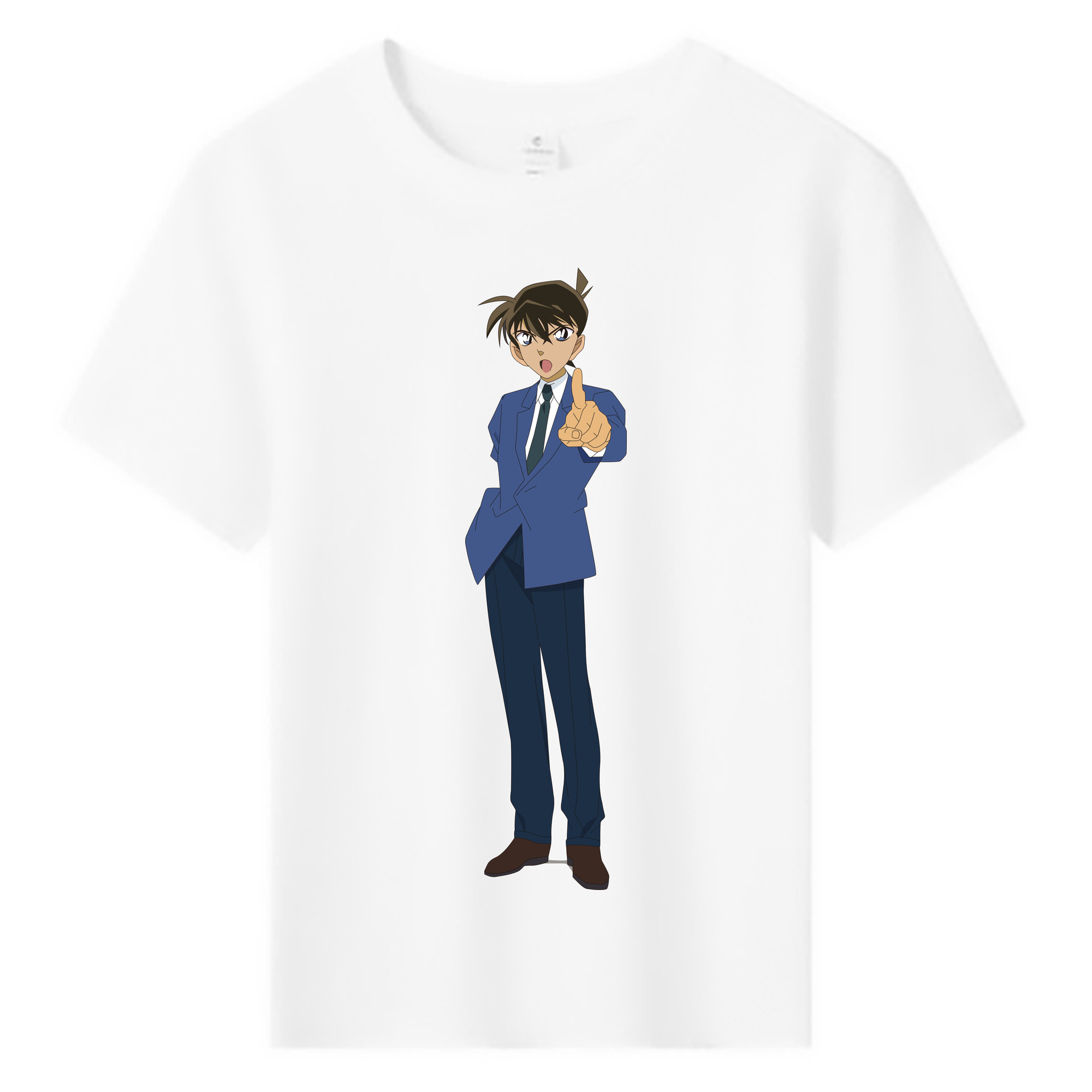 （画像用） 名探偵コナン 江戸川 コナン Detective Conan Conan Edogawa 綿100％キッズTシャツ（フロントプリント）