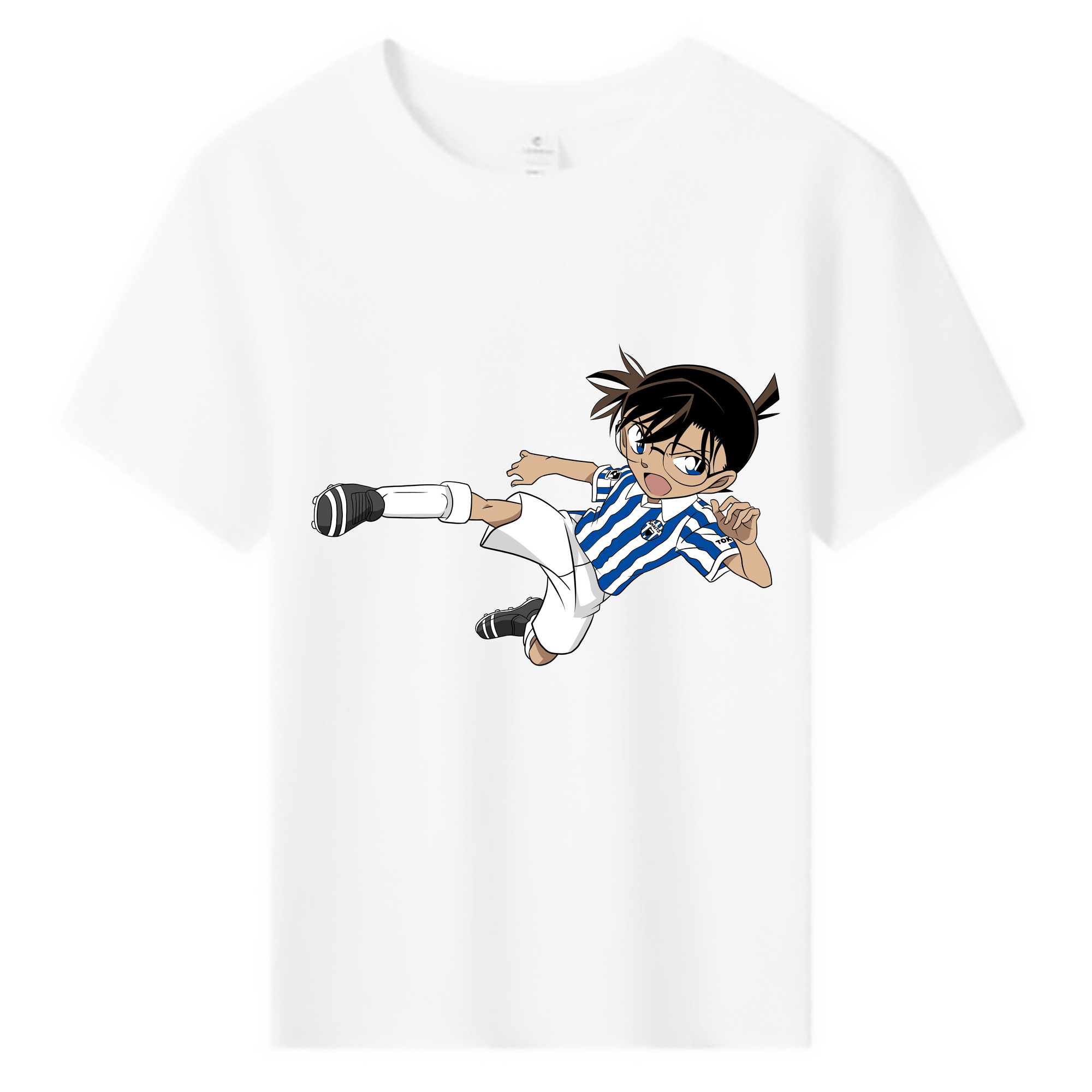 （画像用） 名探偵コナン 江戸川 コナン Detective Conan Conan Edogawa 綿100％キッズTシャツ（フロントプリント）
