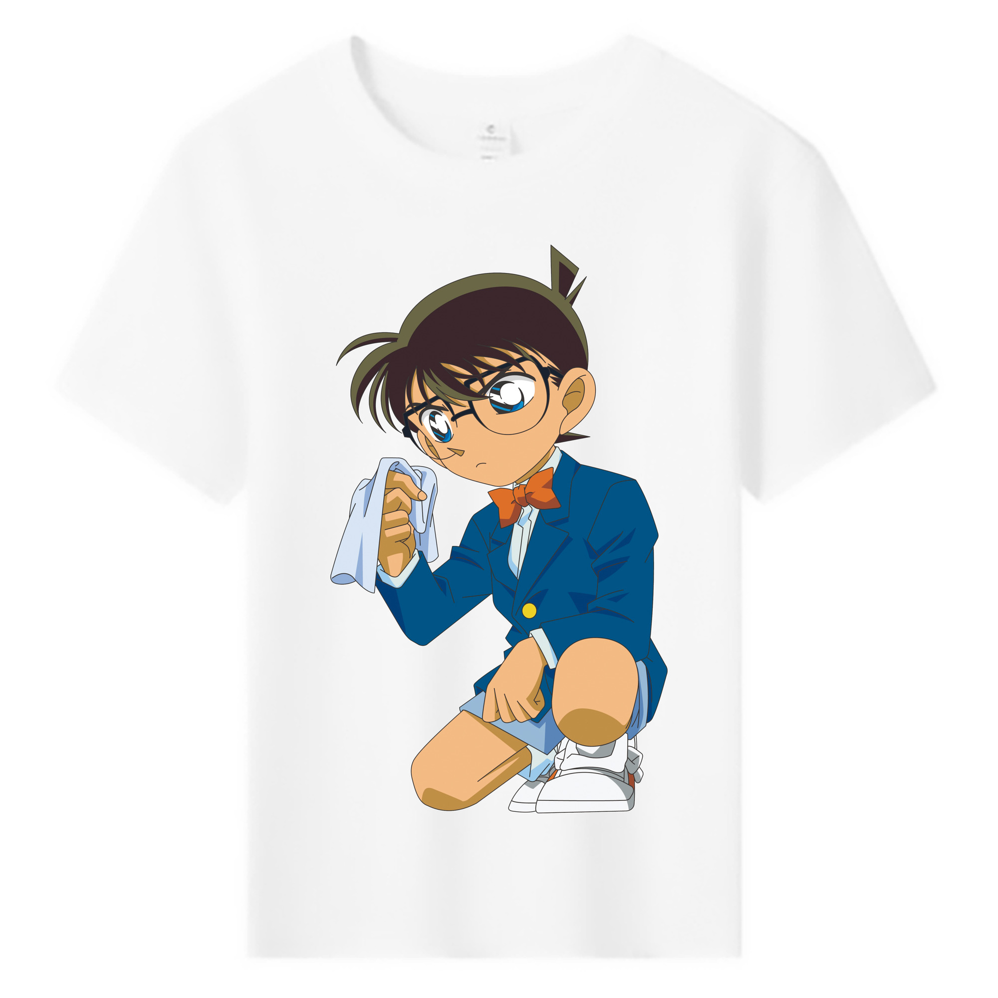 （画像用） 名探偵コナン 江戸川 コナン Detective Conan Conan Edogawa 綿100％キッズTシャツ（フロントプリント）