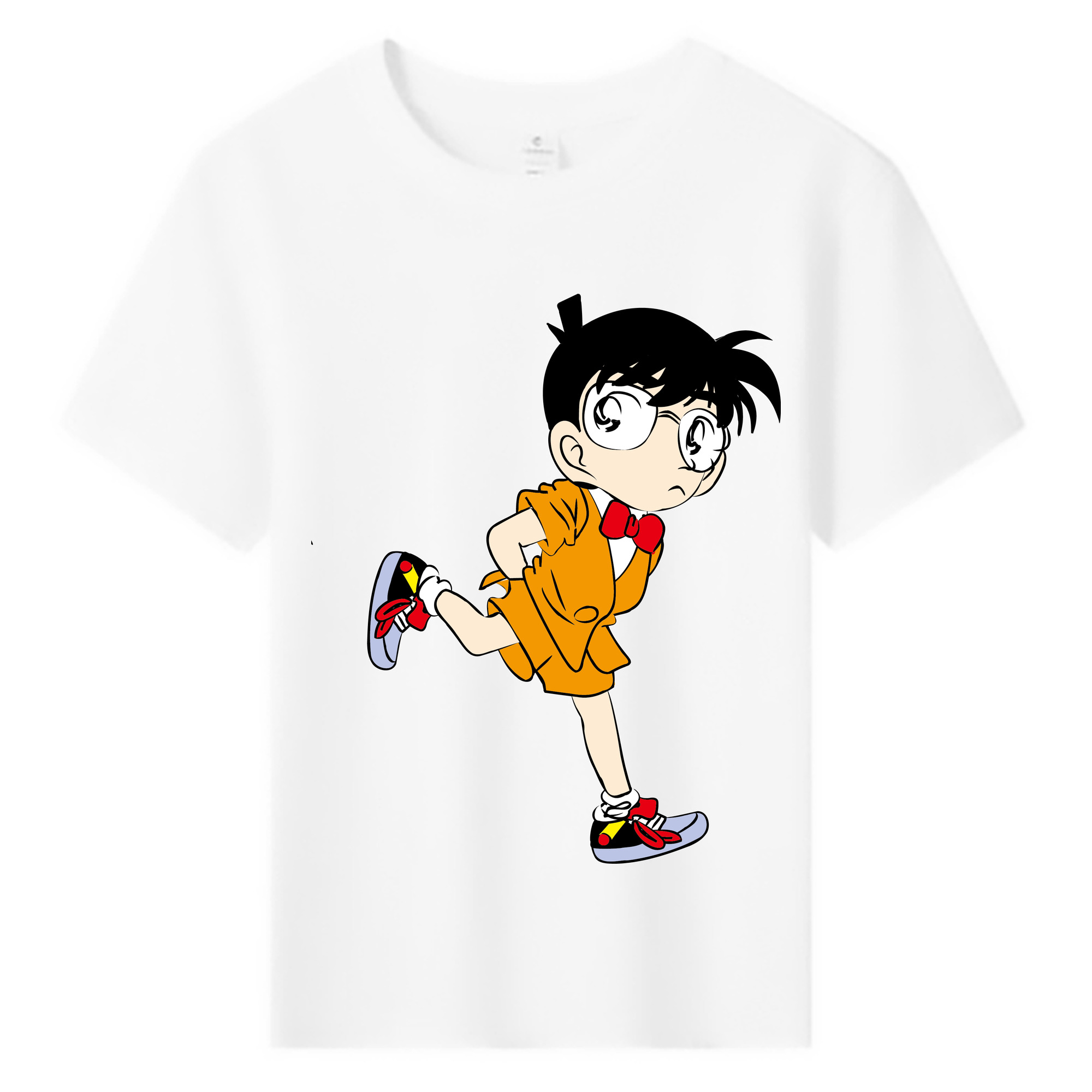 （画像用） 名探偵コナン 江戸川 コナン Detective Conan Conan Edogawa 綿100％キッズTシャツ（フロントプリント）