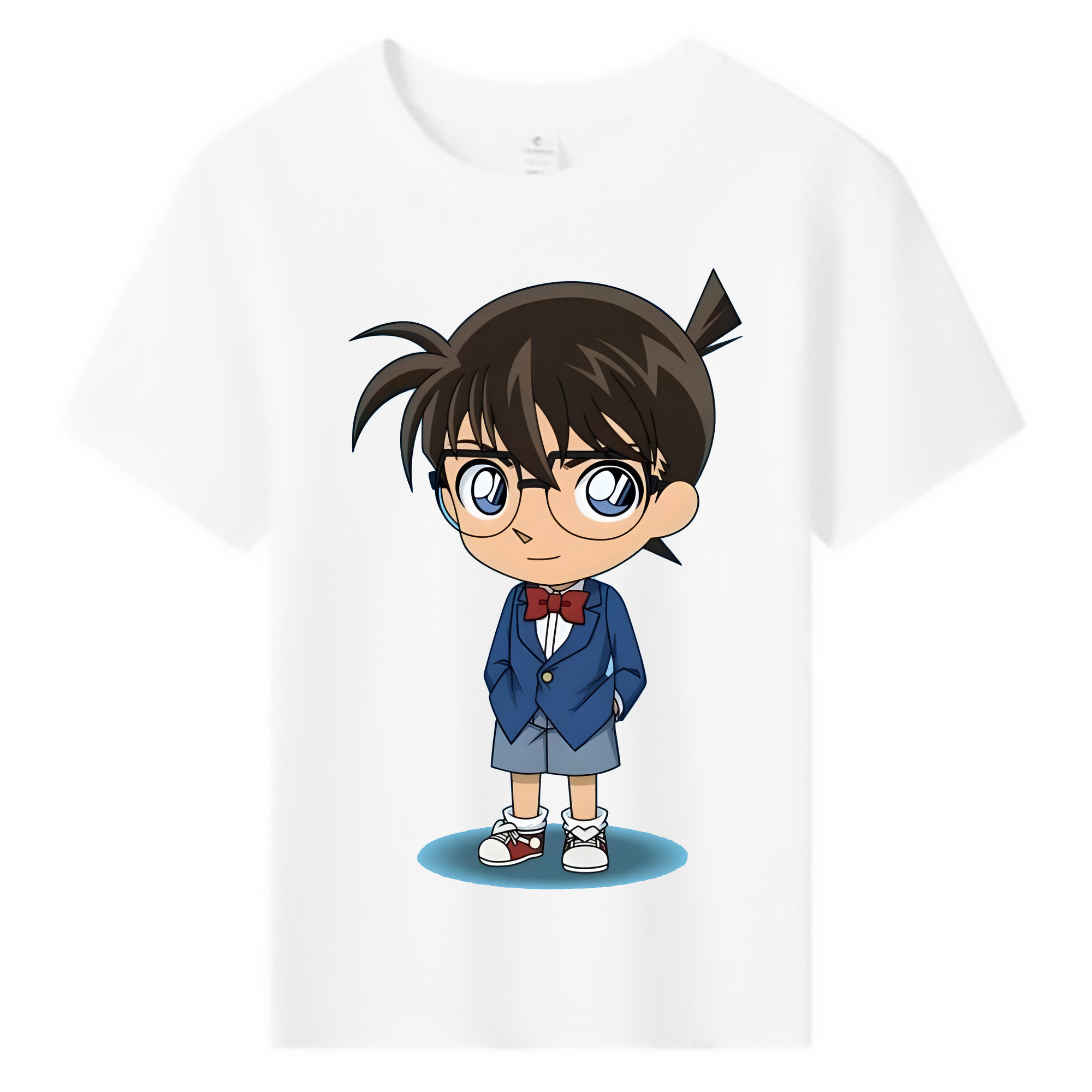 （画像用） 名探偵コナン 江戸川 コナン Detective Conan Conan Edogawa 綿100％キッズTシャツ（フロントプリント）