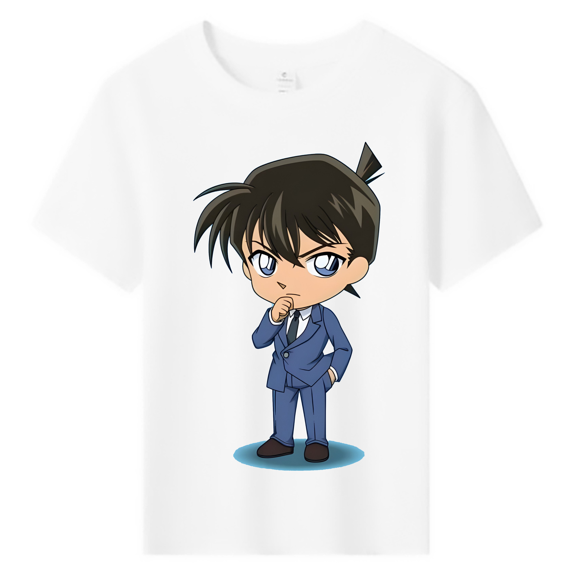 （画像用） 名探偵コナン 江戸川 コナン Detective Conan Conan Edogawa 綿100％キッズTシャツ（フロントプリント）