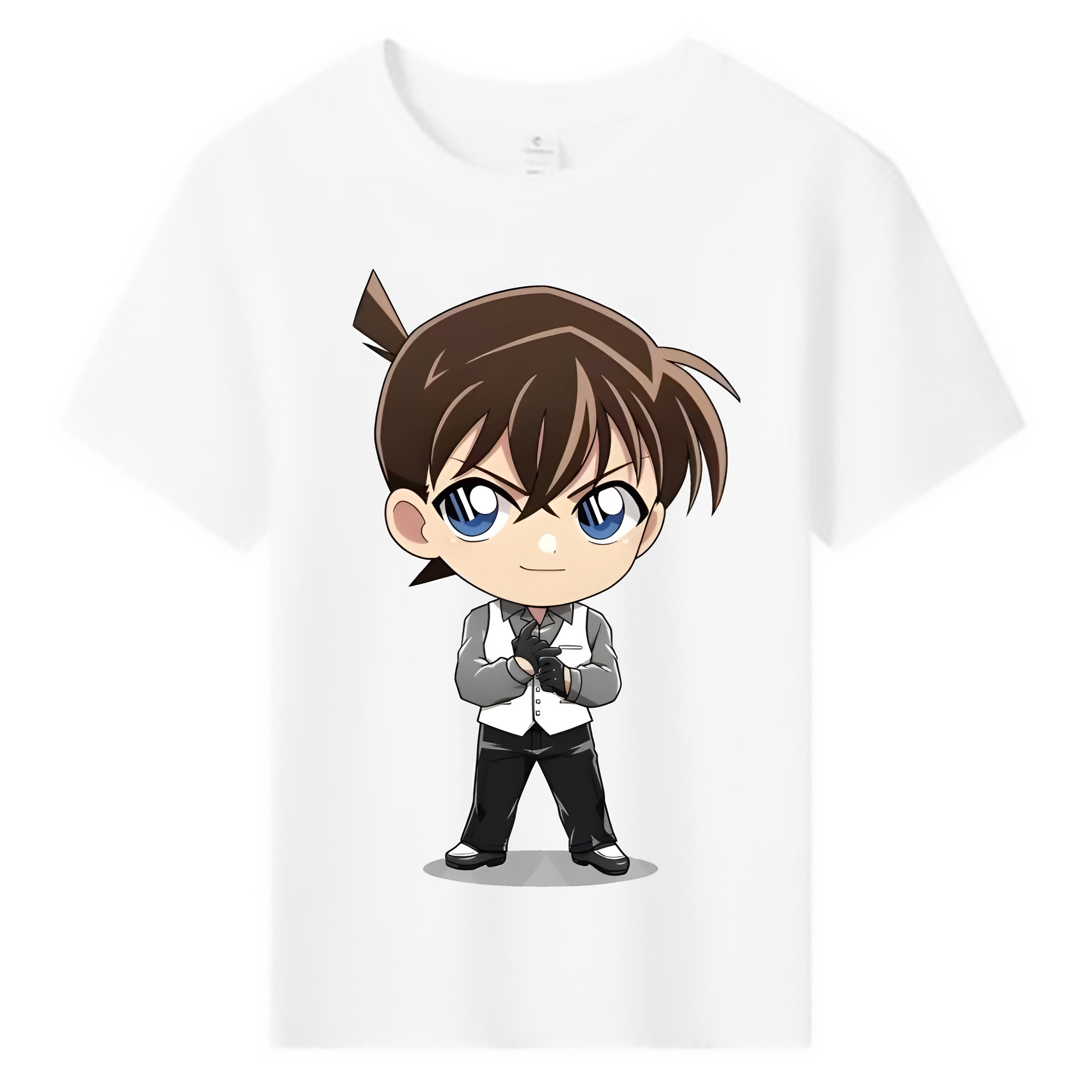 （画像用） 名探偵コナン 江戸川 コナン Detective Conan Conan Edogawa 綿100％キッズTシャツ（フロントプリント）